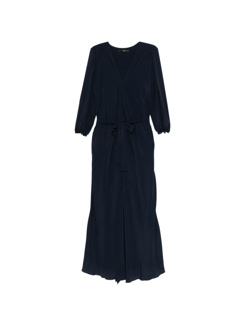 SEVENTY Abito midi blu navy