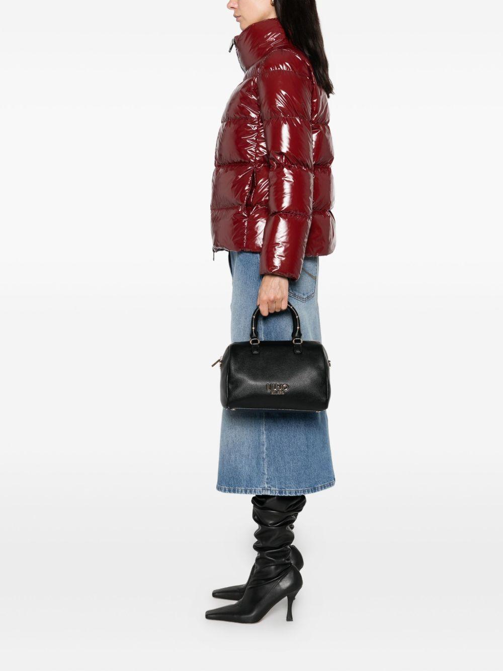 LIUJO Borsa bauletto nera con logo