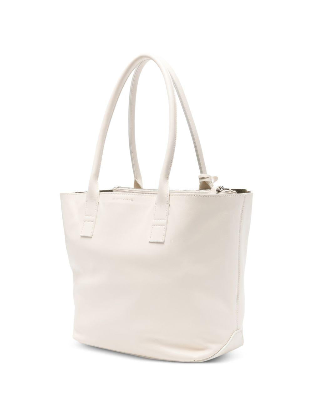 HOGAN Borsa shopping in pelle bianca