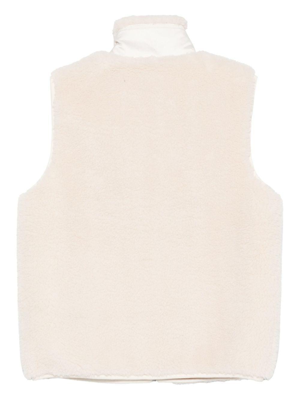 TORY BURCH Gilet in tessuto effetto fleece