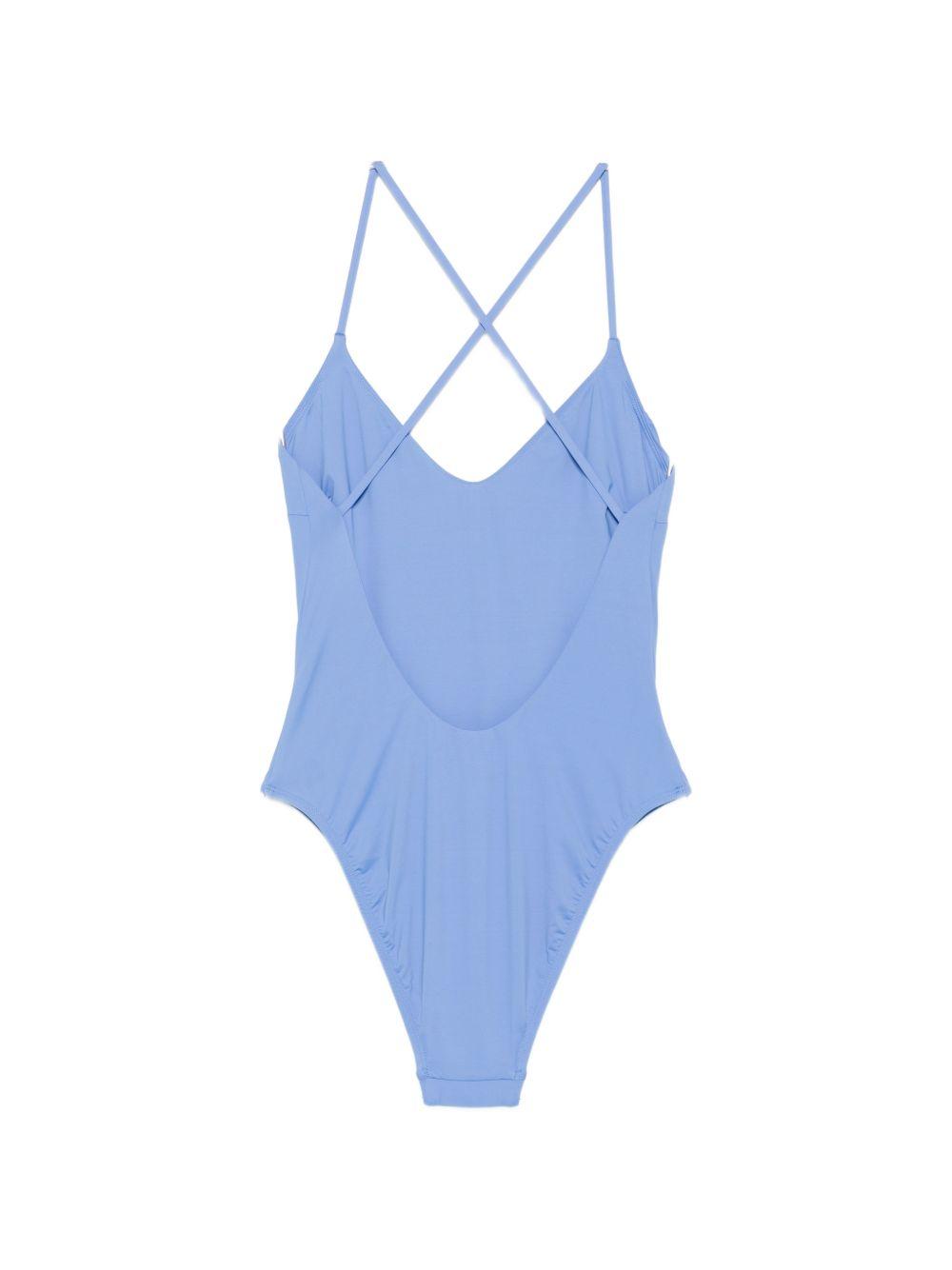 POLO RALPH LAUREN Costume mare intero sgambato con incrocio sulla schiena