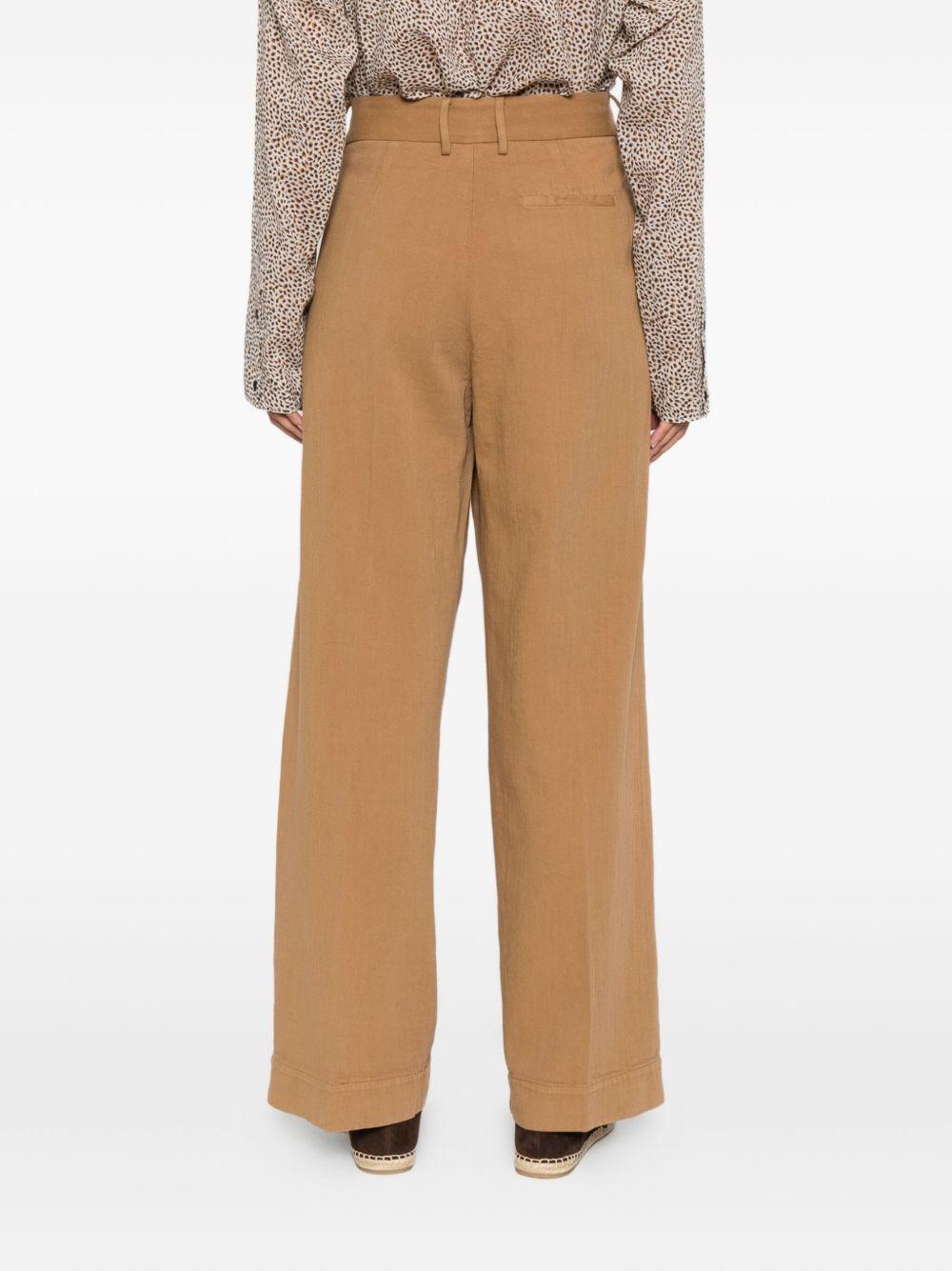 FORTE FORTE Pantaloni 'My Pants' in cotone color cammello