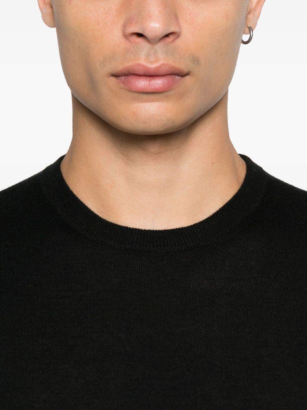 ALPHA STUDIO Maglia girocollo in seta e cashmere