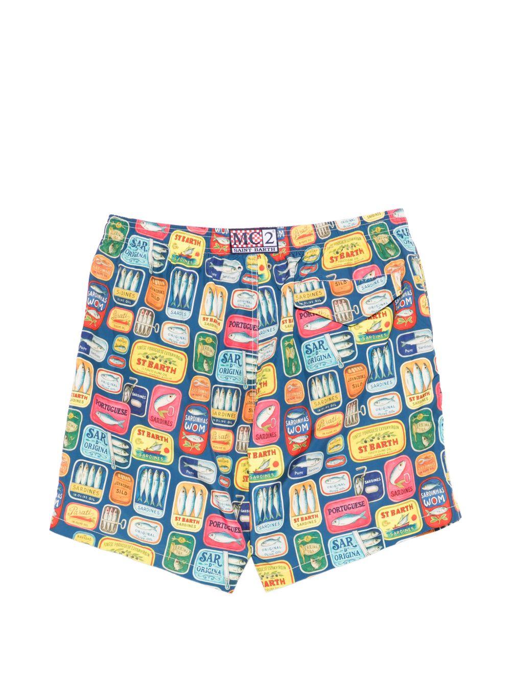 MC2 SAINT BARTH Costume Lighting con stampa sardine