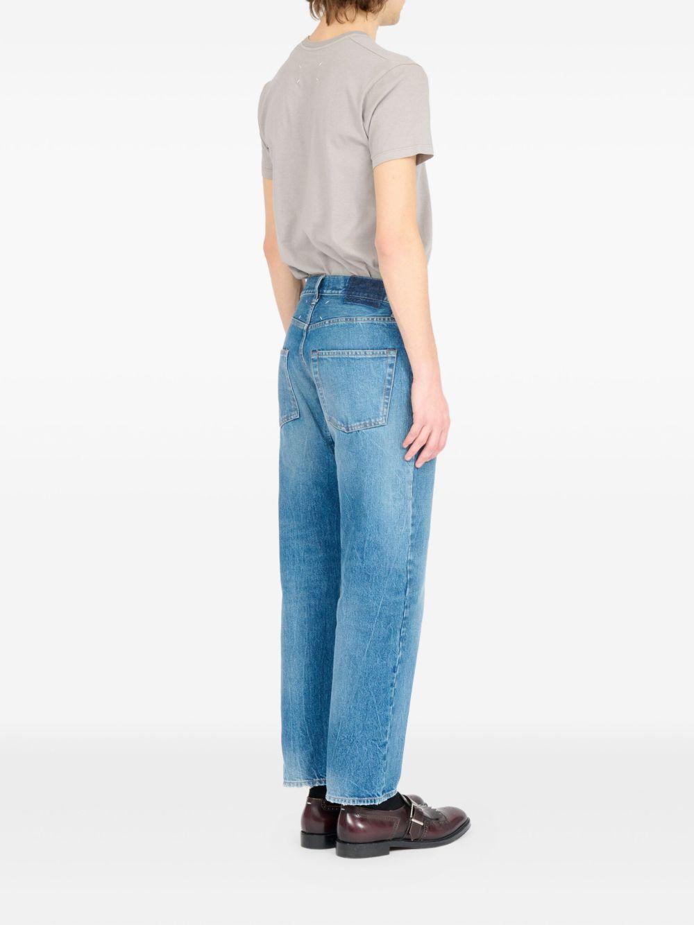 MAISON MARGIELA Jeans blu denim a gamba affusolata
