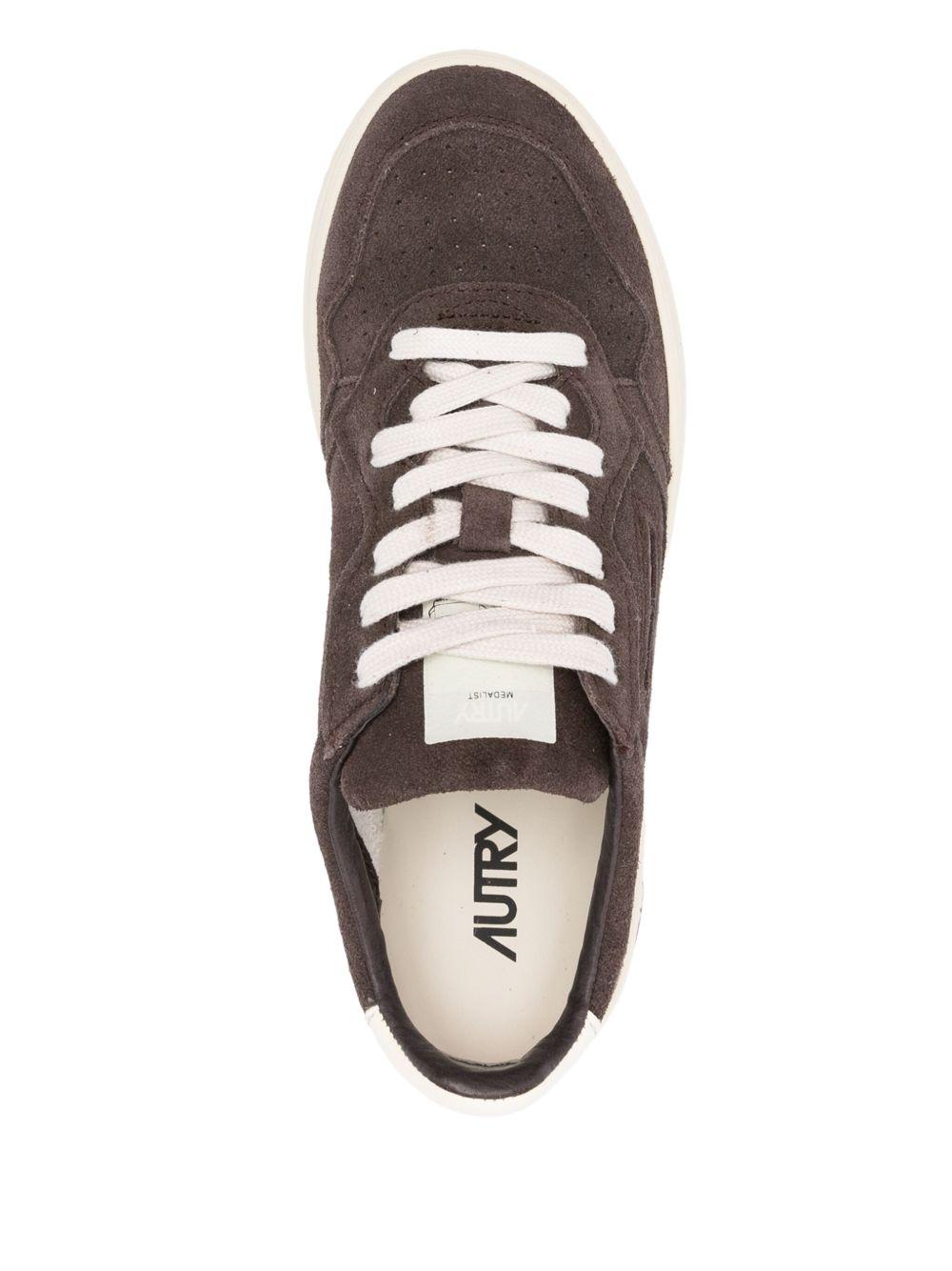 AUTRY Sneakers in pelle scamosciata marrone