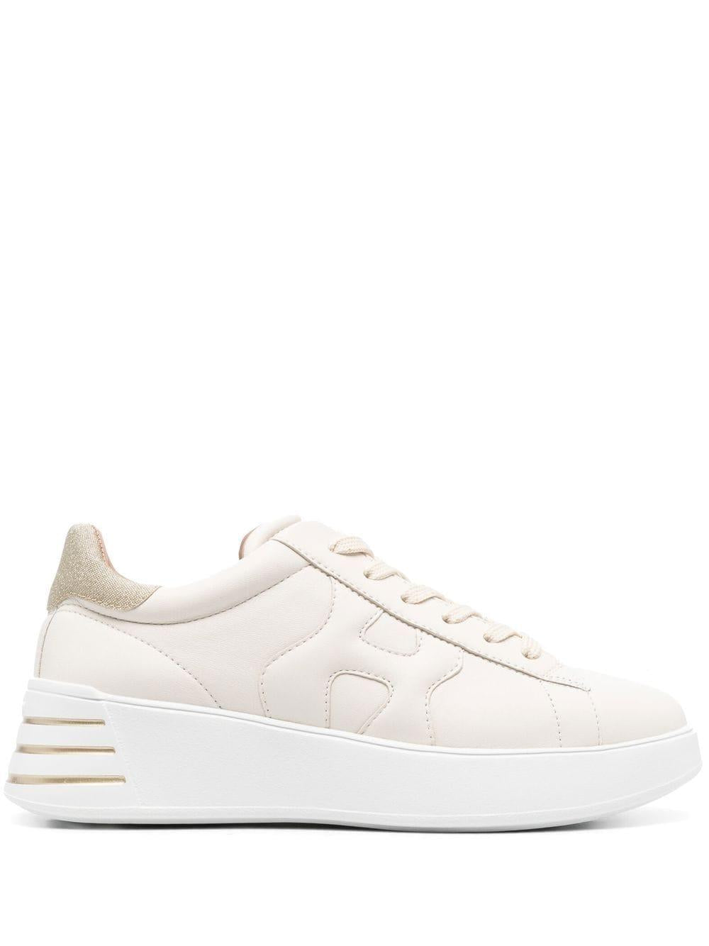 HOGAN Sneakers 'Rebel' in pelle di vitello color avorio