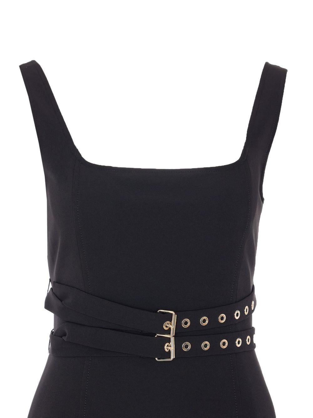 LIUJO Abito nero con cintura in vita