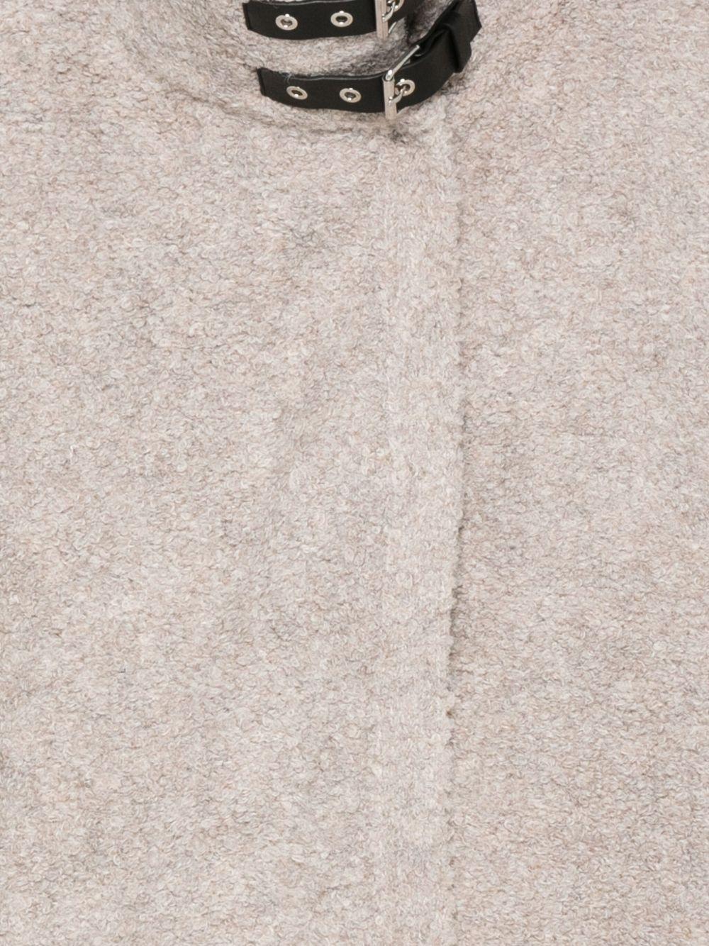 LIUJO Cappa beige con collo alto