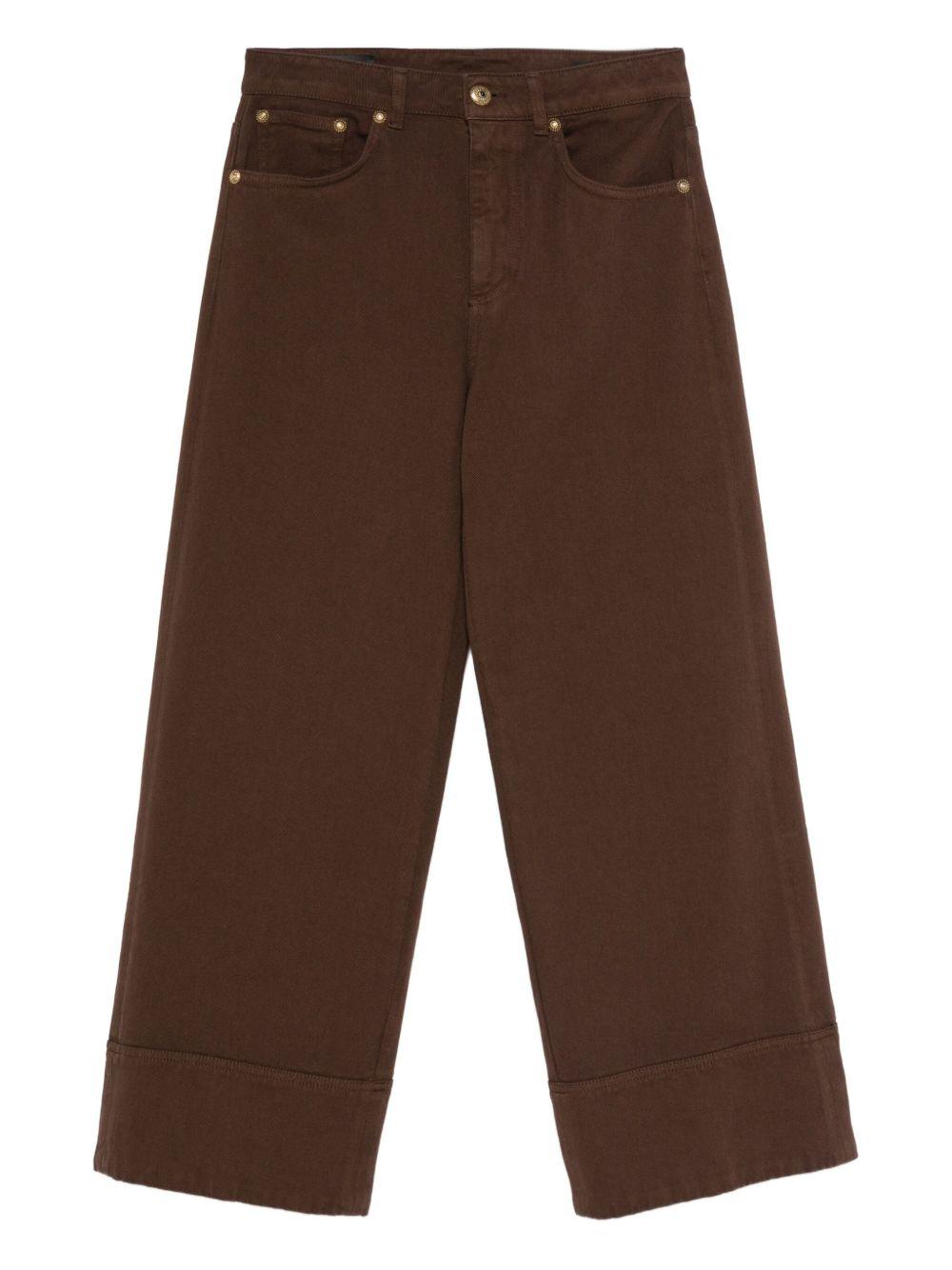 DONDUP Jeans in cotone marrone