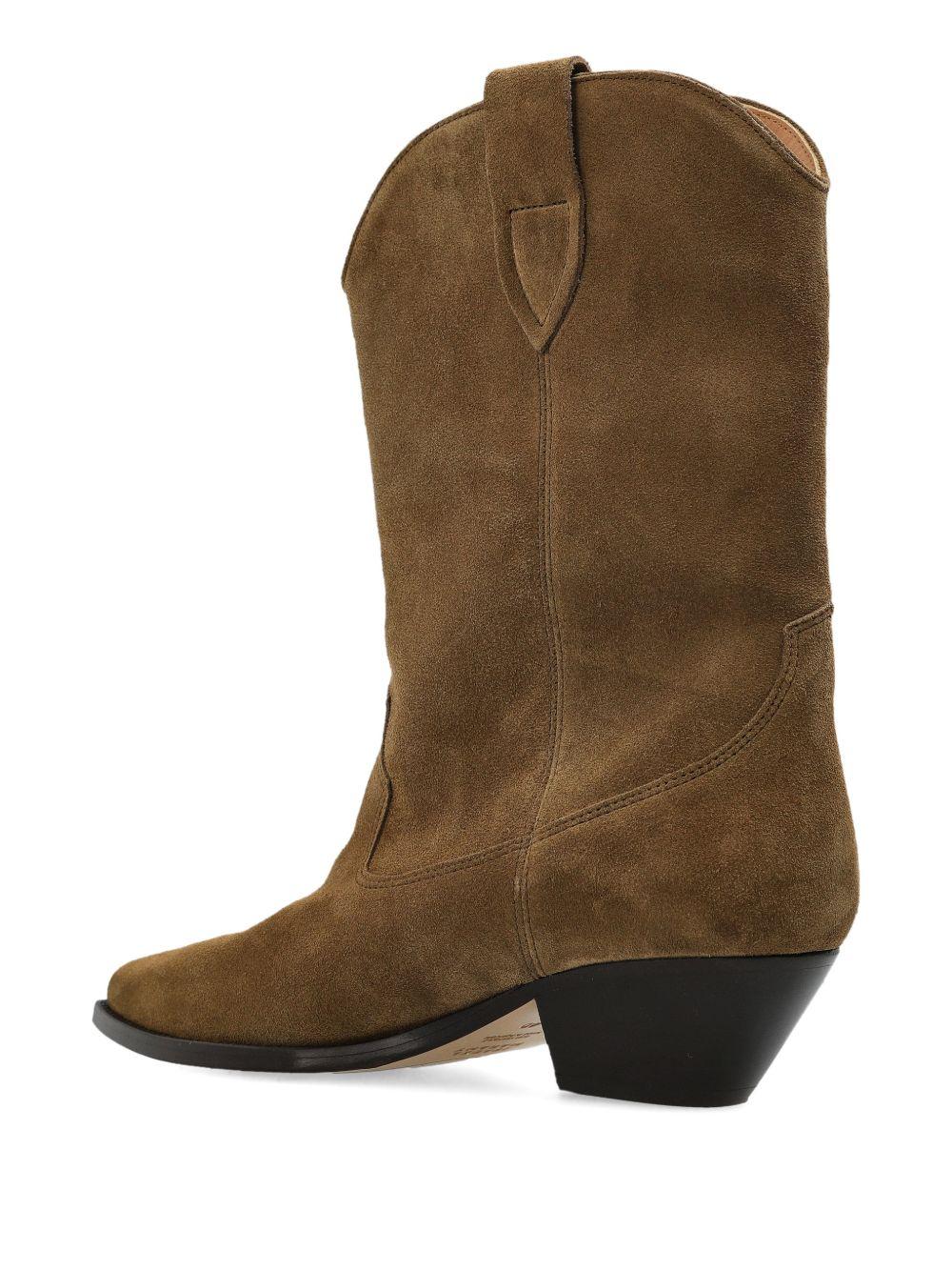 ISABEL MARANT Stivaletti Duerto in suede taupe