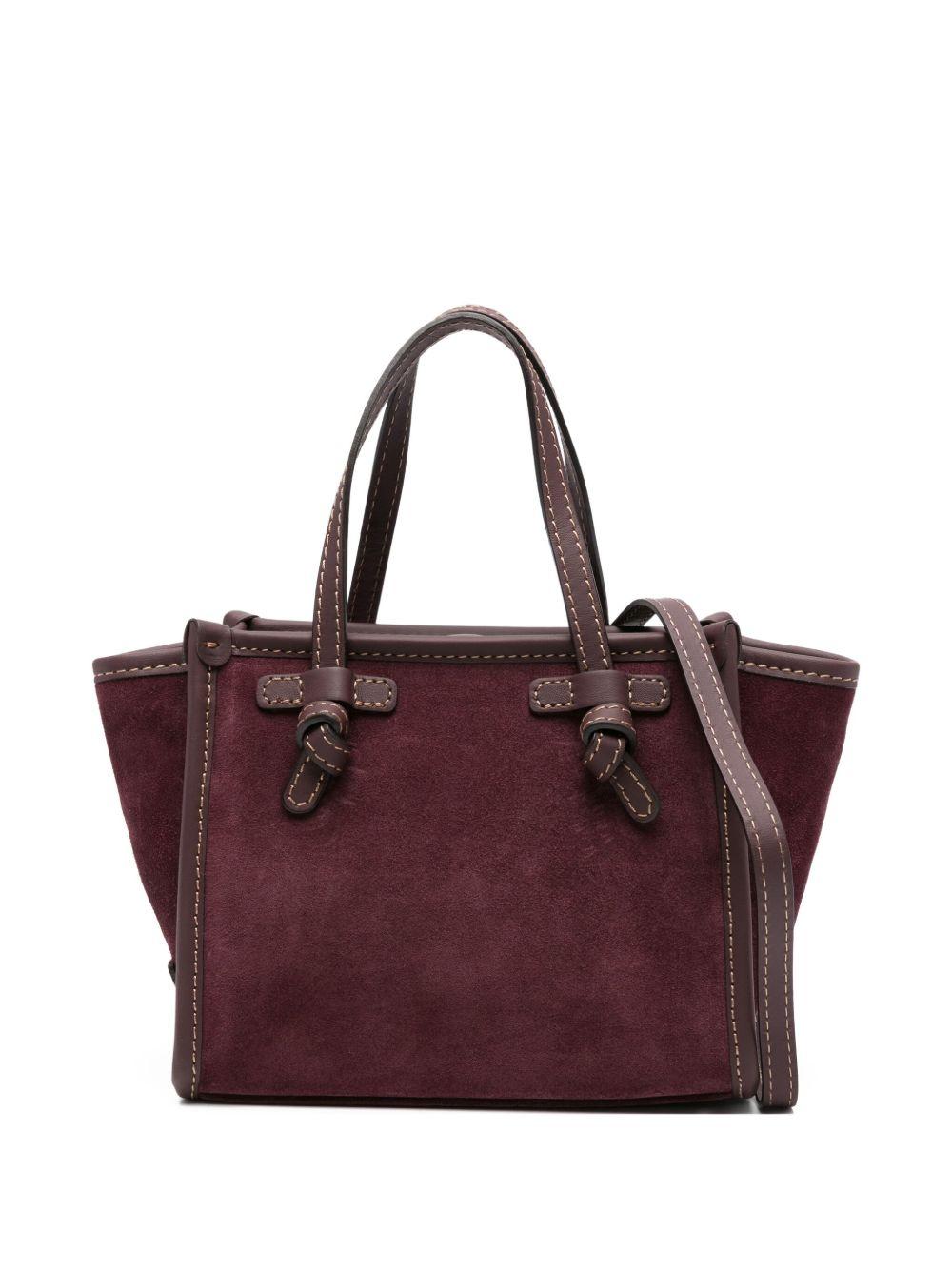 GIANNI CHIARINI Borsa shopping Marcella in camoscio bordeaux