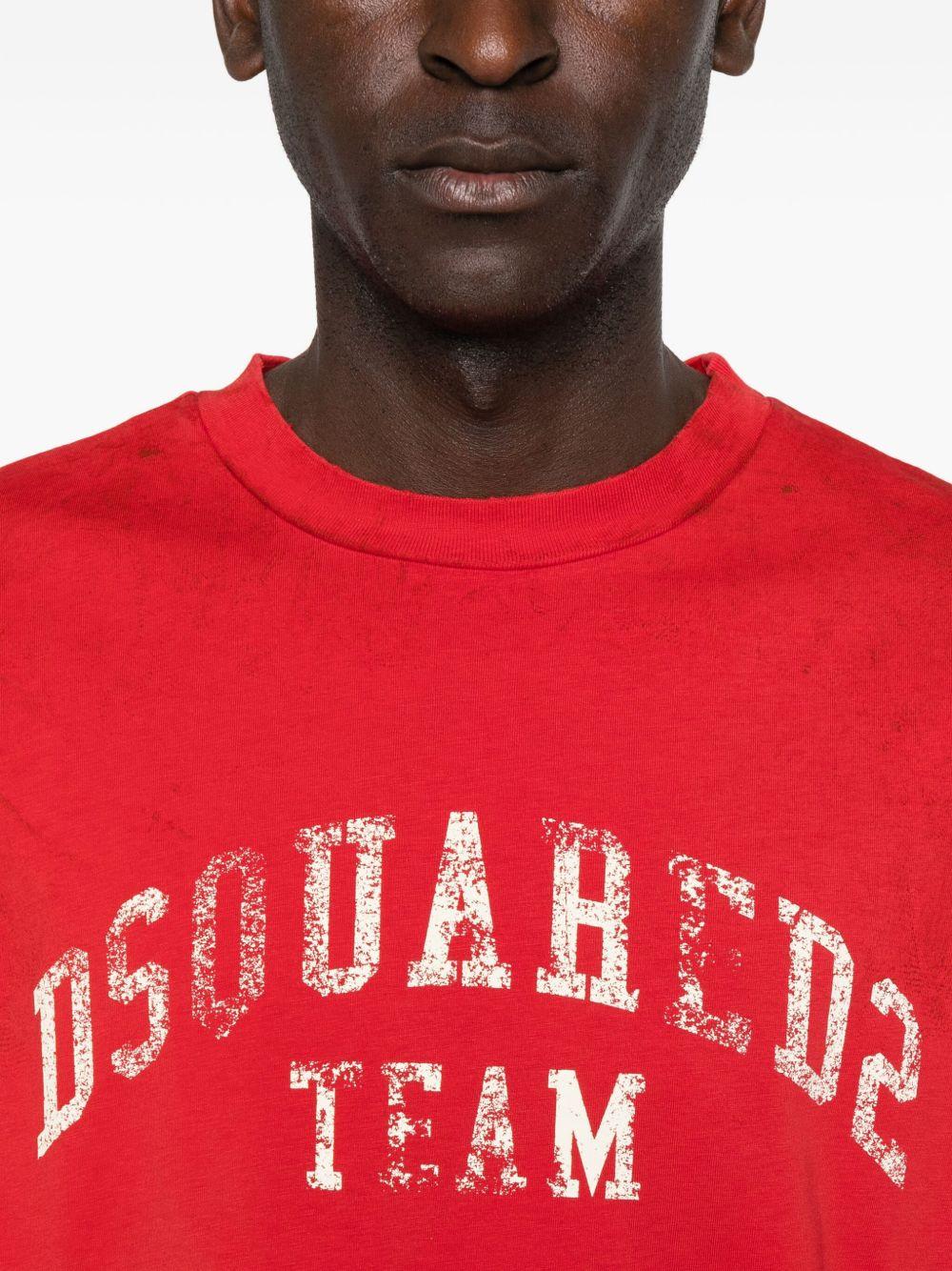 DSQUARED2 T-shirt girocollo con stampa
