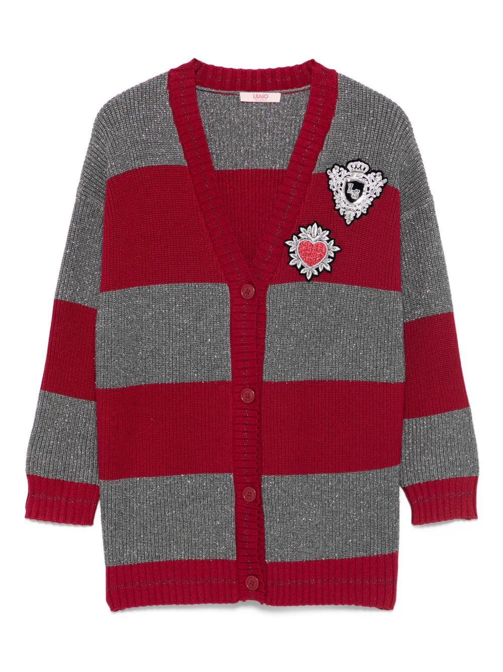 LIUJO Cardigan in maglia con applicazioni