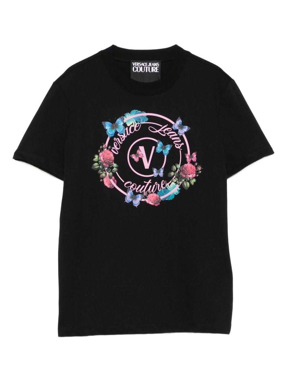 VERSACE JEANS COUTURE T-shirt girocollo con stampa