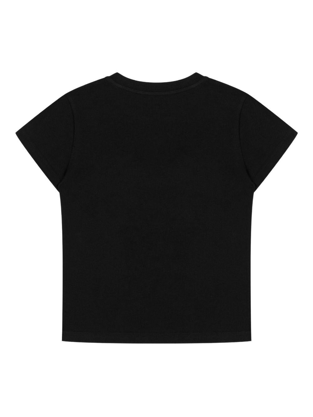 MOSCHINO T-shirt nera con stampa