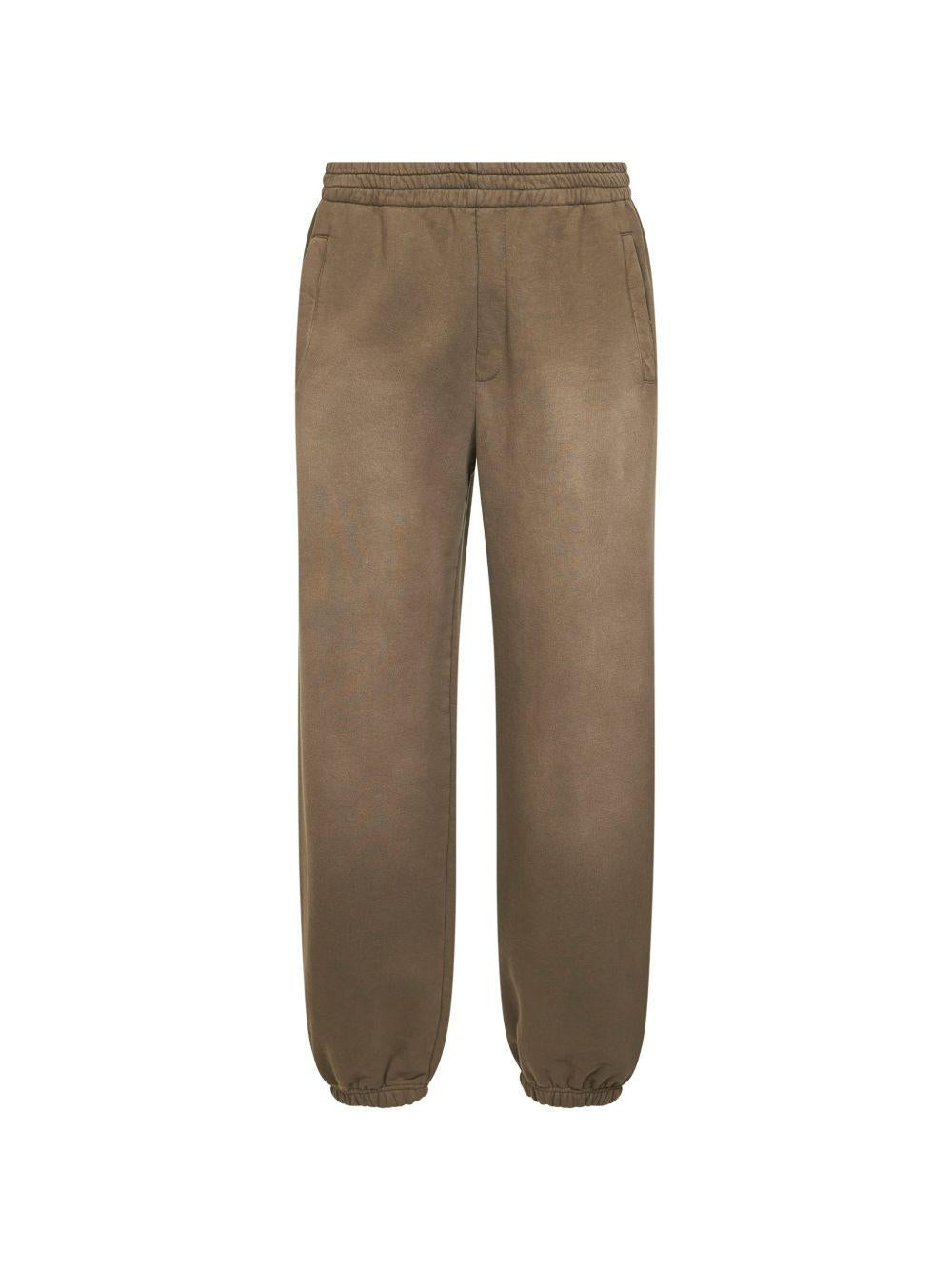 GOLDEN GOOSE Pantaloni da tuta marroni effetto washed