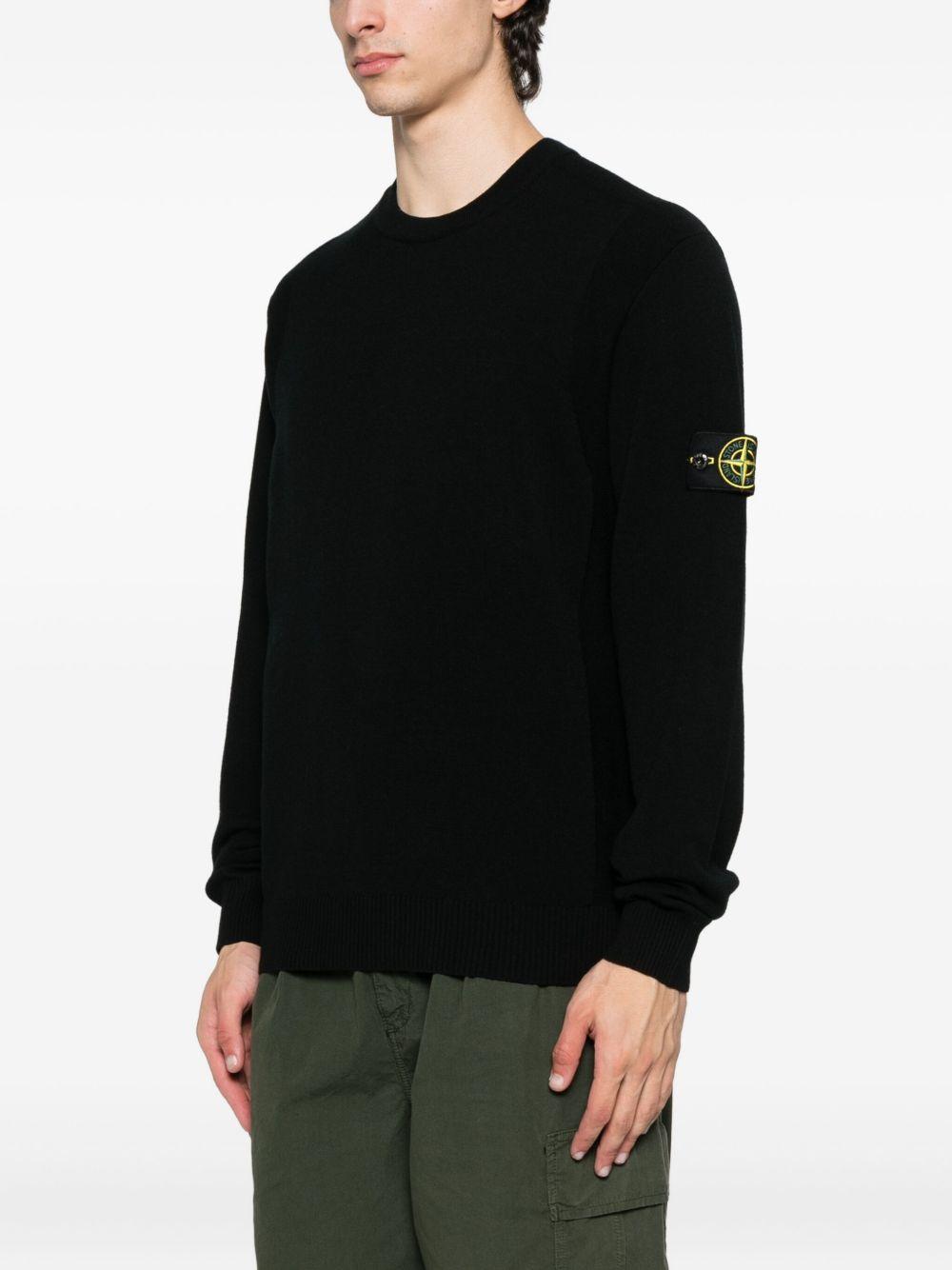 STONE ISLAND Maglia girocollo con patch logo