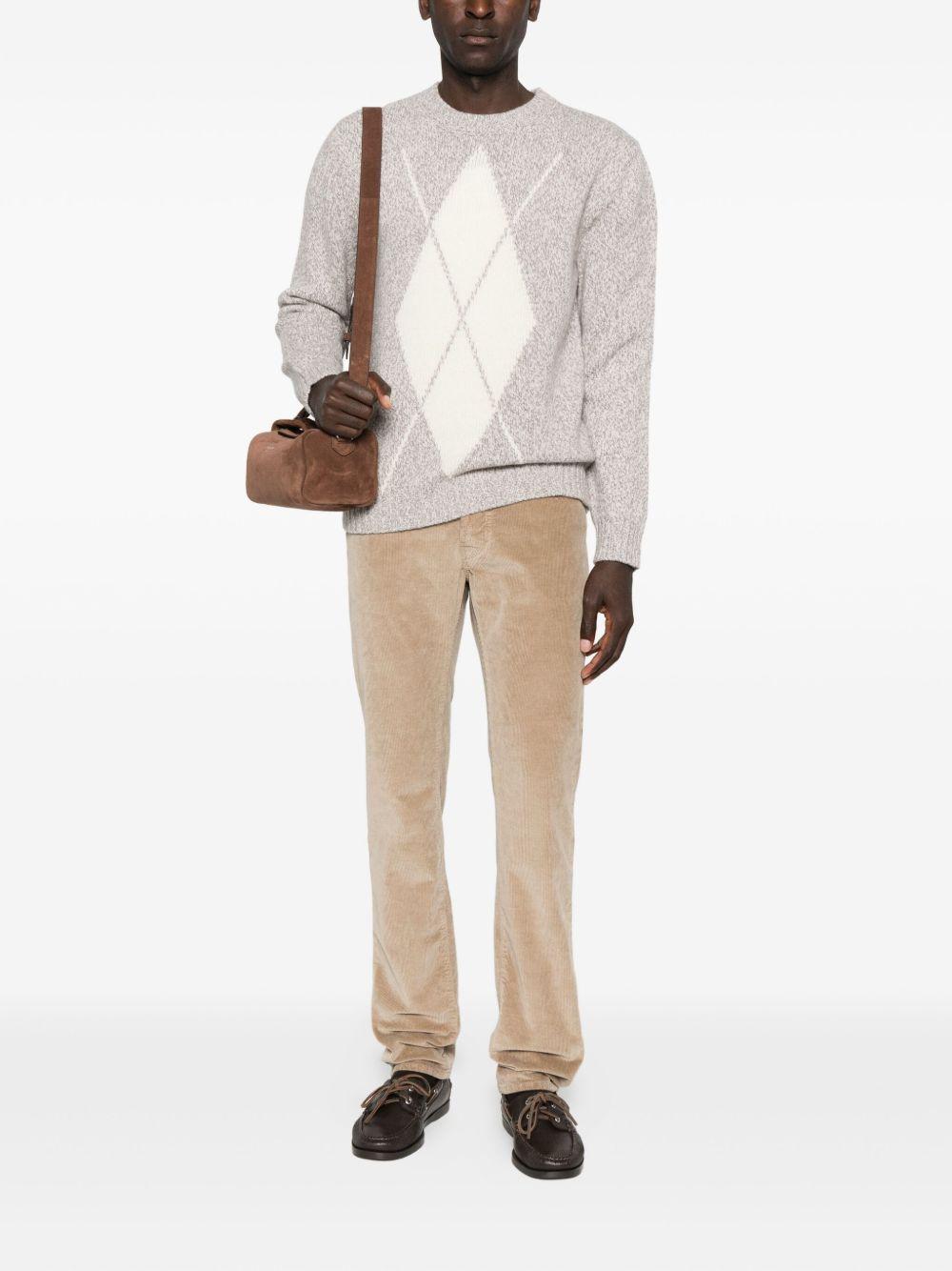 JACOB COHEN Pantaloni beige effetto velluto