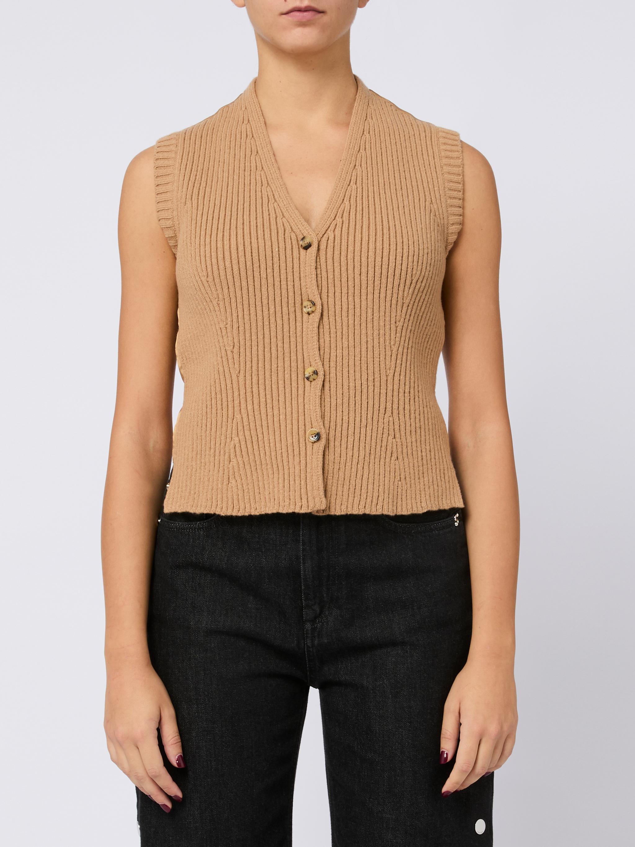 MAX MARA Gilet in maglia 'Madre'