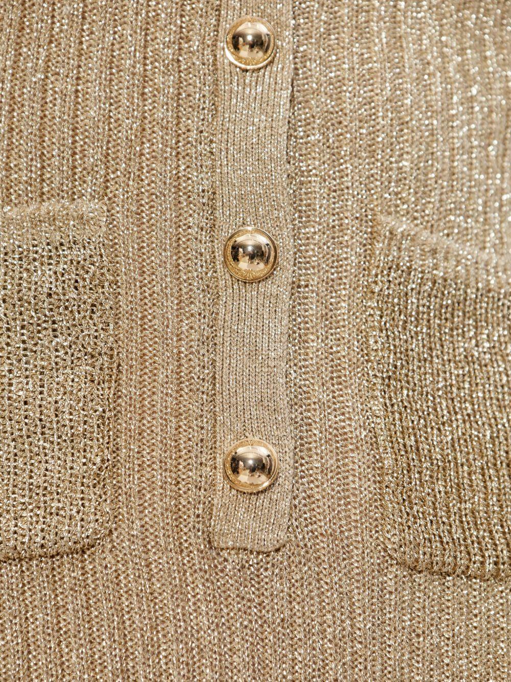 SELF PORTRAIT Abito corto in lurex con ruches