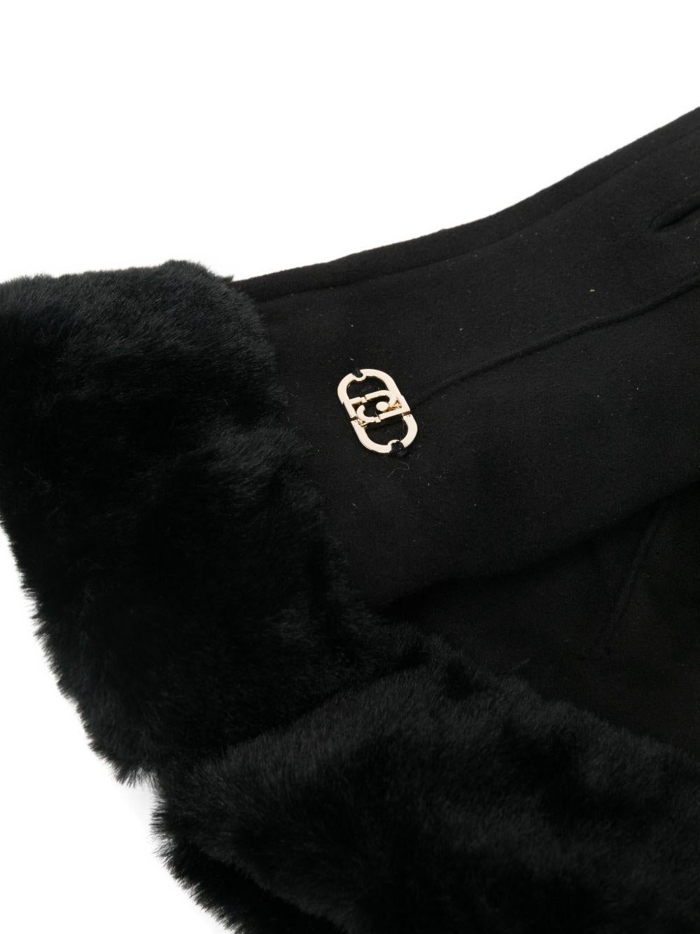 LIUJO Guanti con ecopelliccia