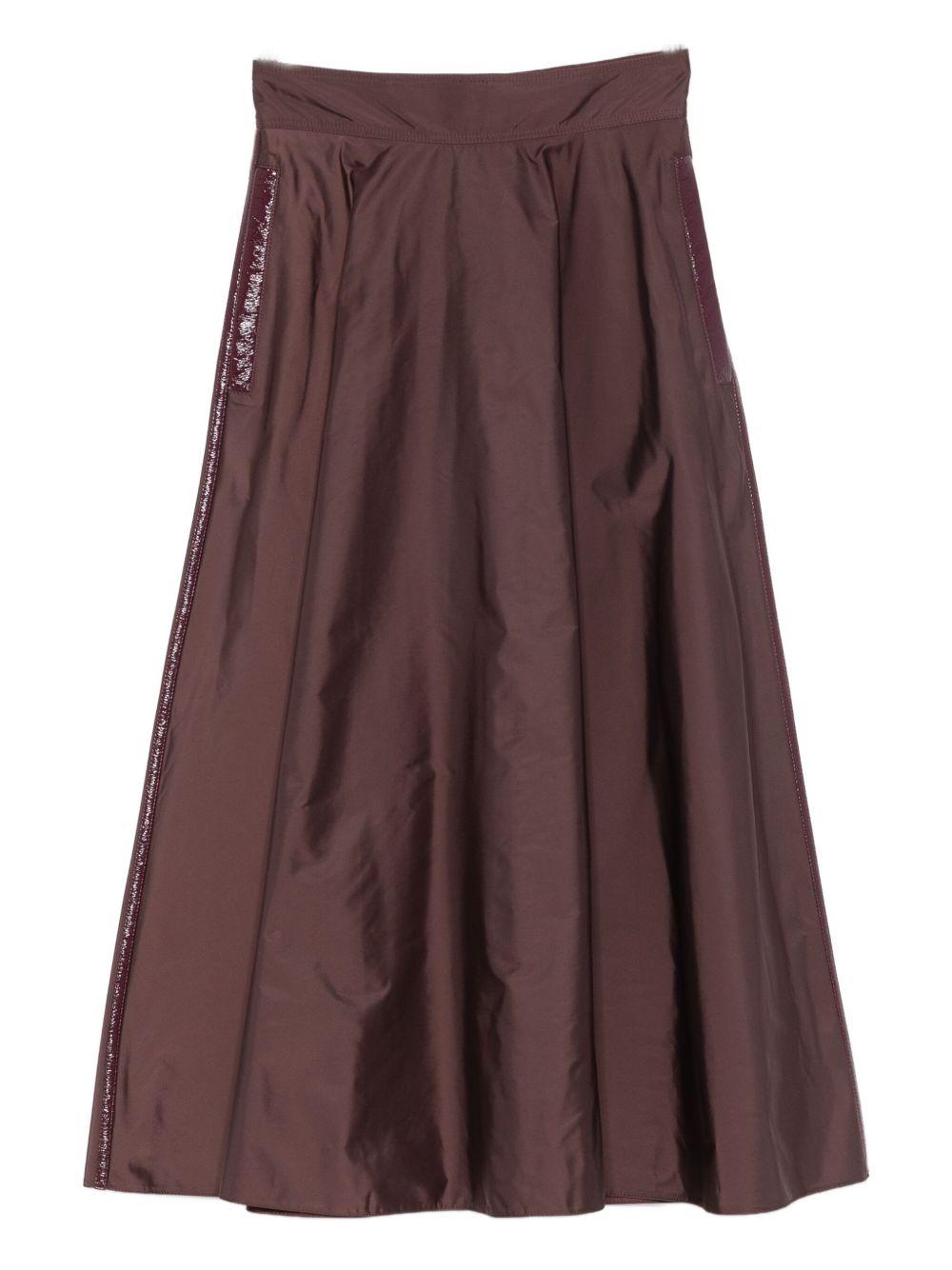 ELISABETTA FRANCHI Gonna in tessuto vela con cintura