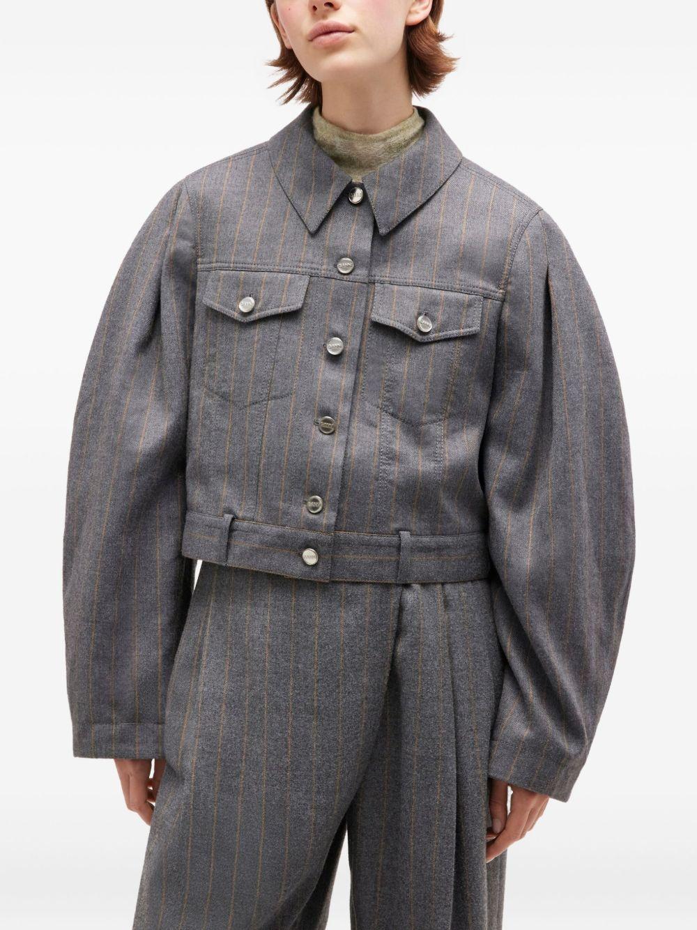 GANNI Giacca gessata