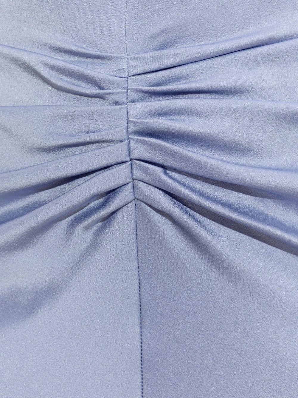 VICTORIA BECKHAM Abito midi con ruches e maniche a palloncino