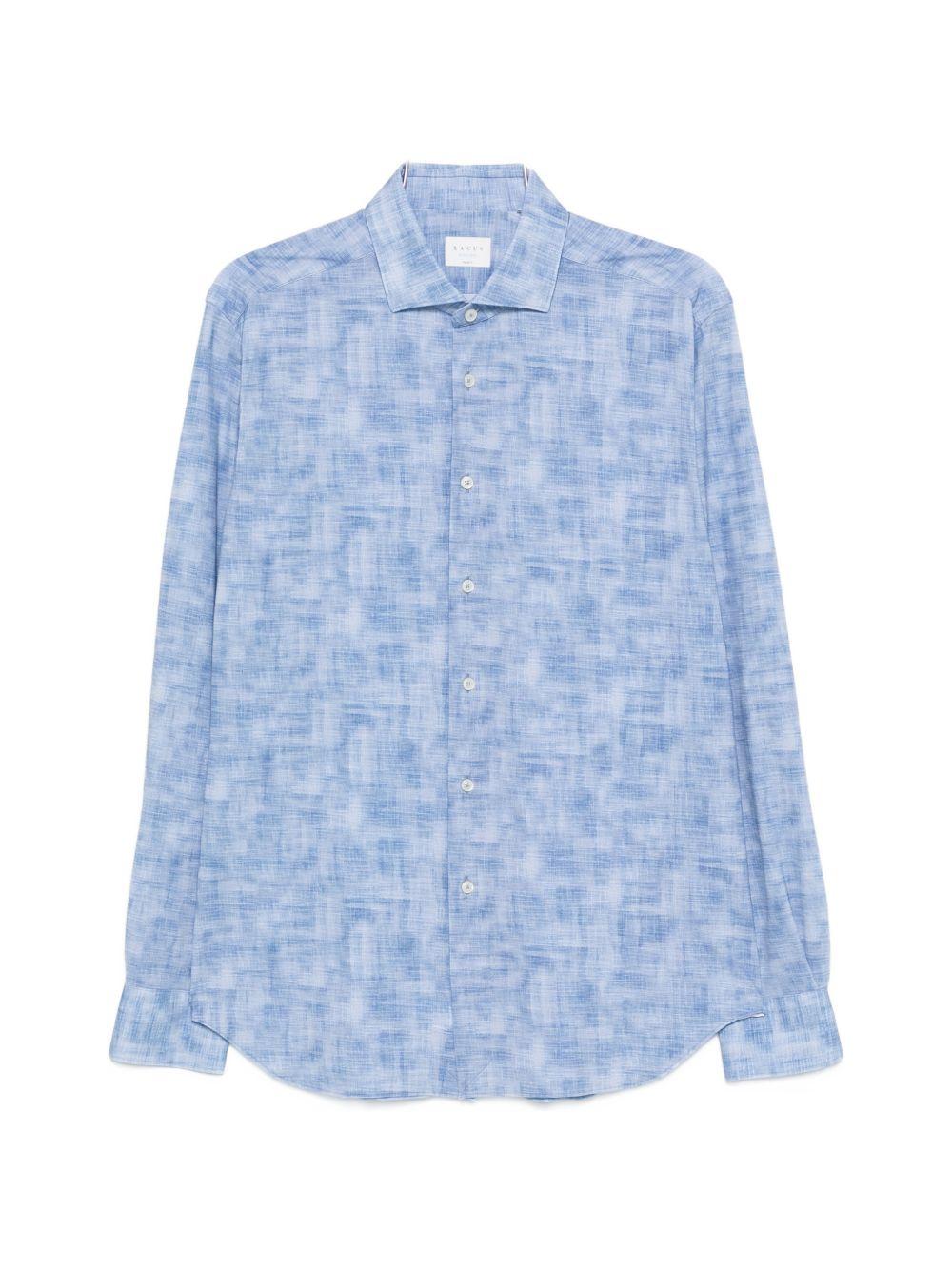 XACUS Camicia Active blu fantasia
