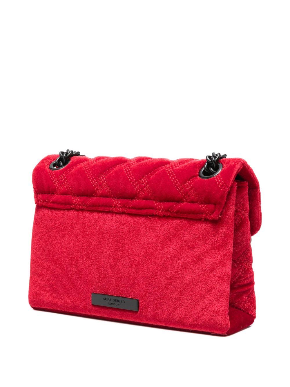 KURT GEIGER Borsa rossa 'Velvet Mini Kensin'