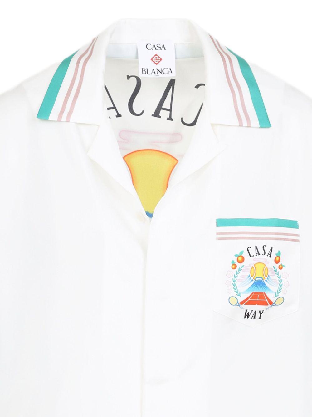 CASABLANCA Camicia a maniche corte con stampa