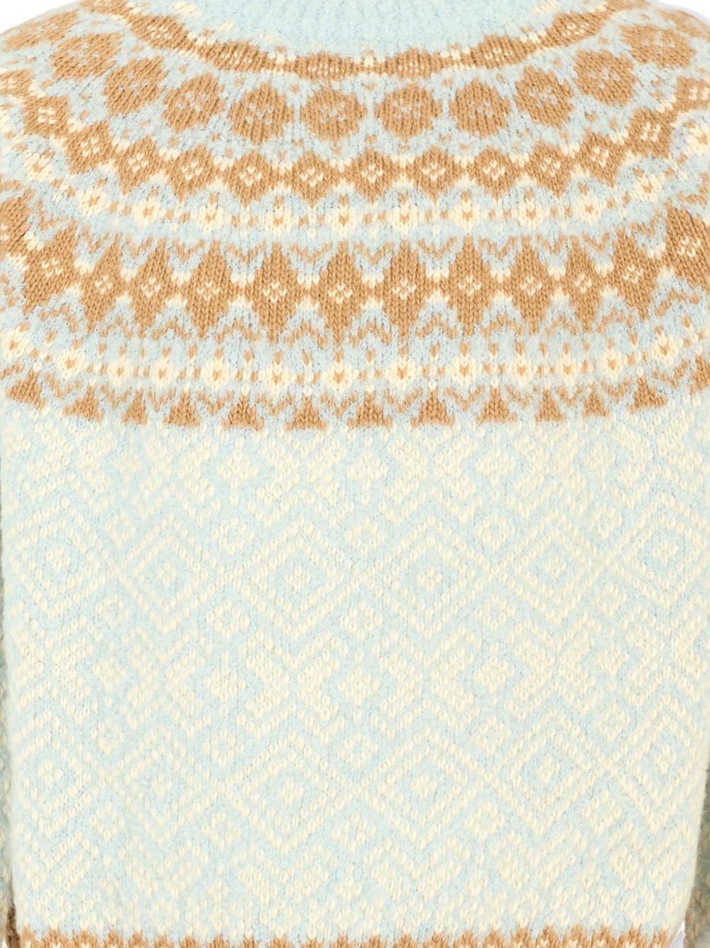 MONCLER Maglione girocollo con motivo 'Fair Isle'