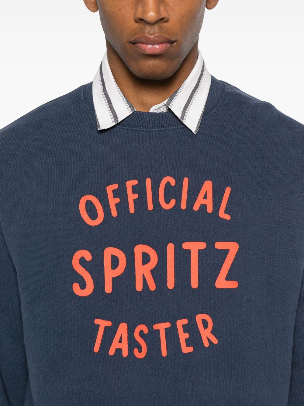 MC2 SAINT BARTH Felpa girocollo 'Soho' blu in cotone