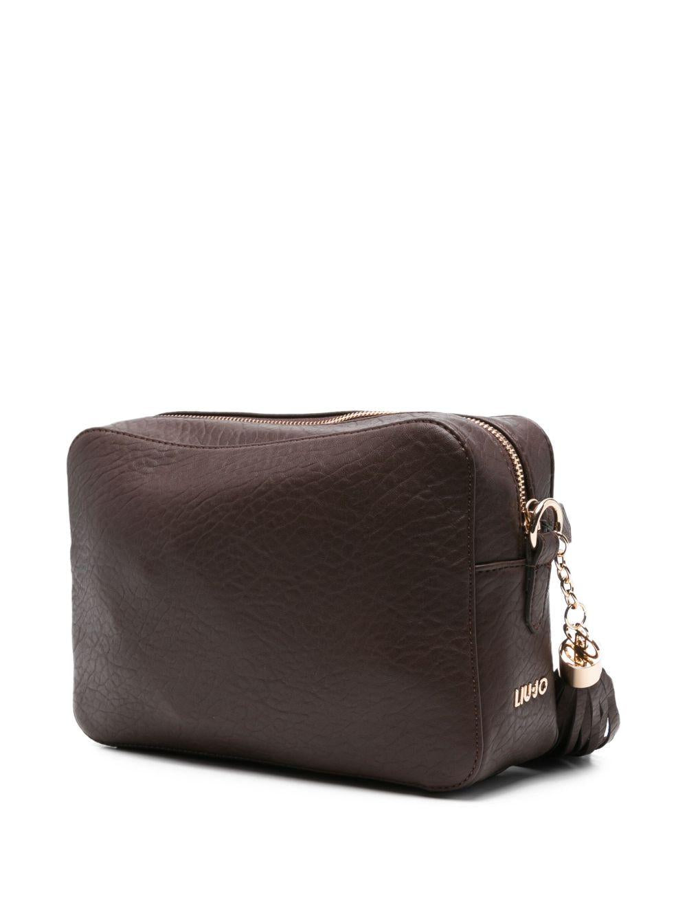 LIUJO Borsa tracolla marrone con logo