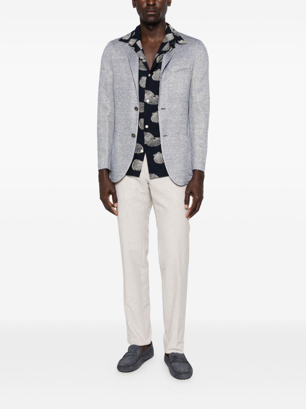 LARDINI Blazer monopetto azzurro chiaro