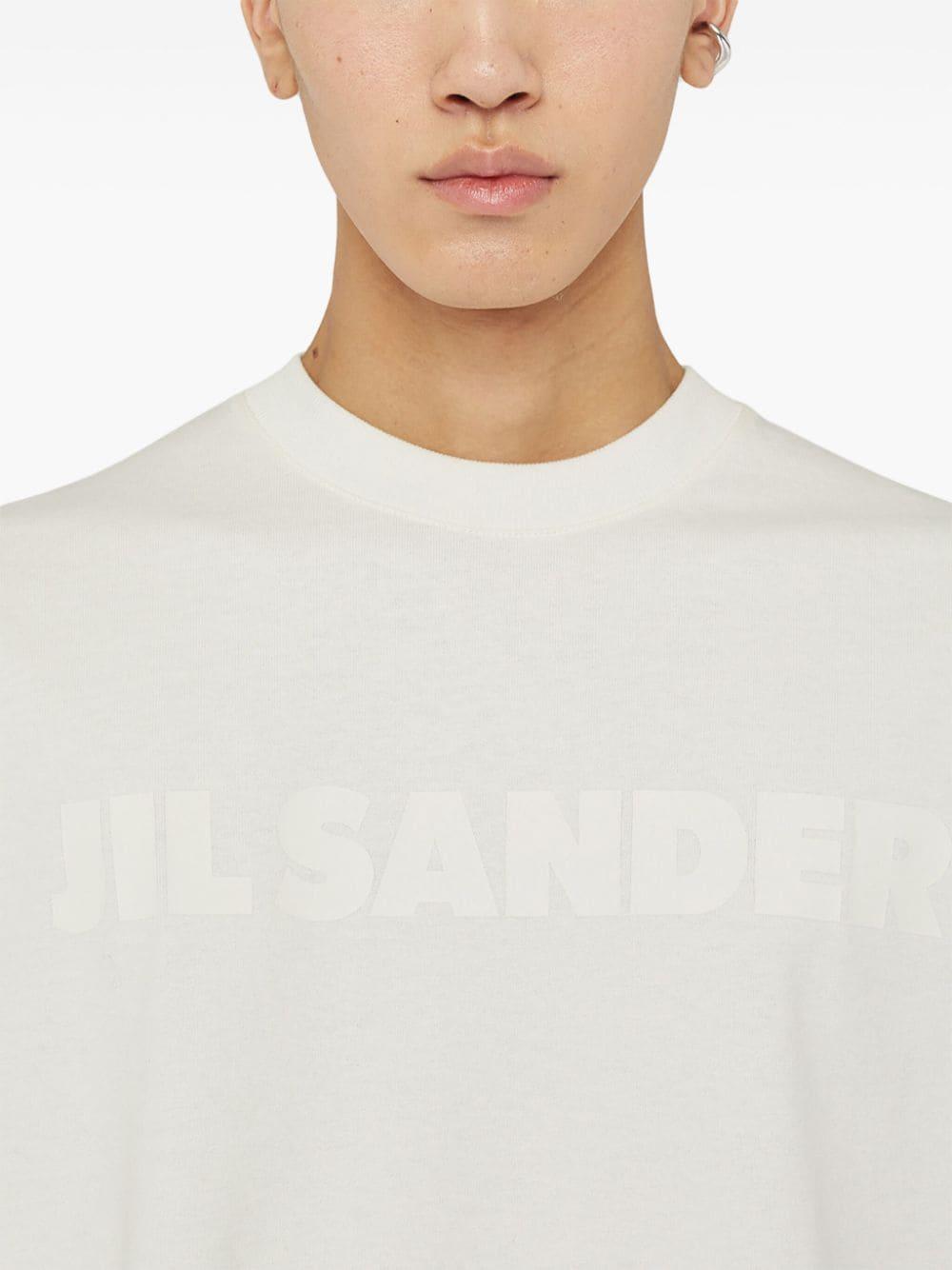 JIL SANDER T-shirt in cotone con maniche 3/4