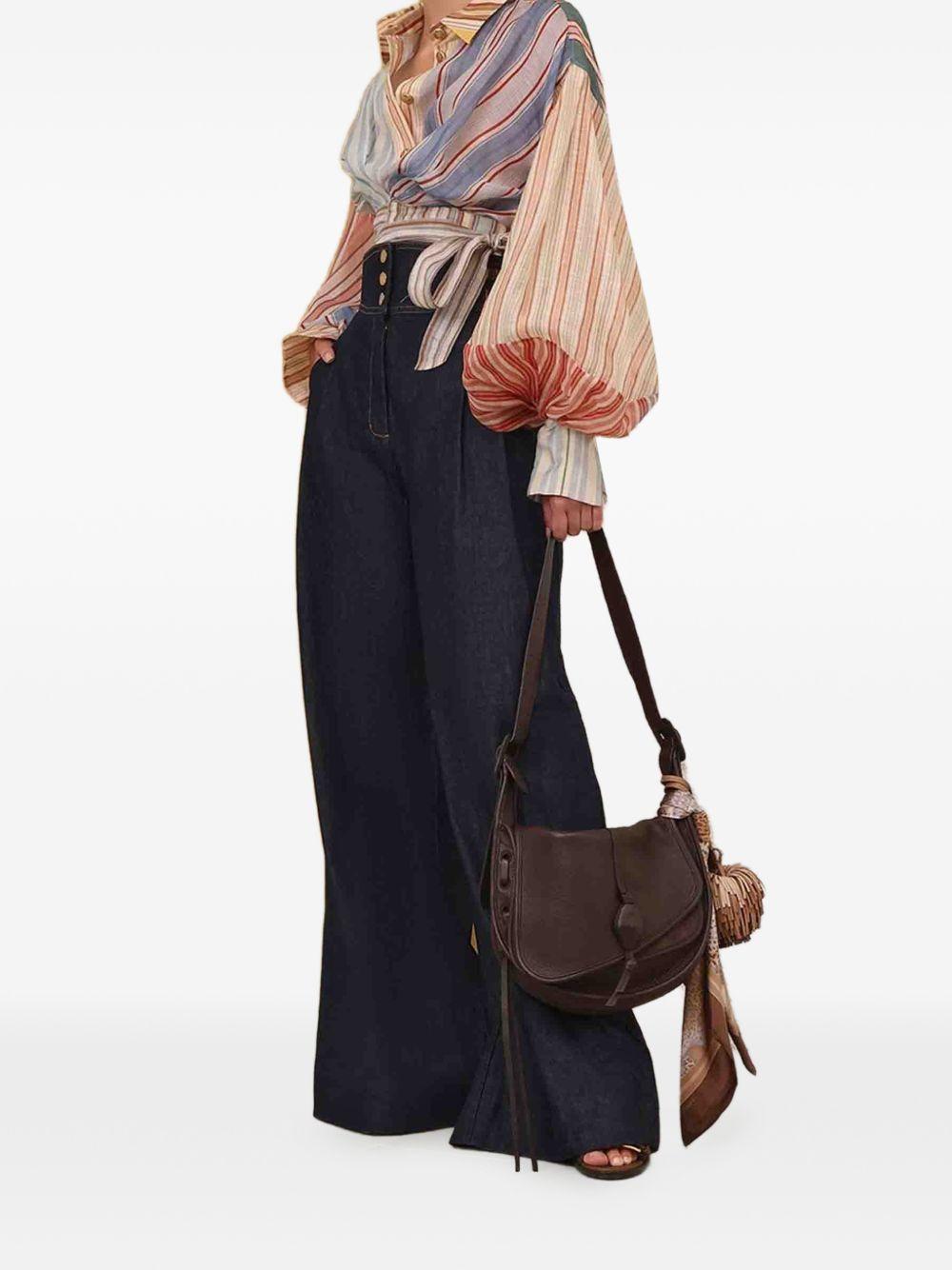 ZIMMERMANN Blusa crop multicolore