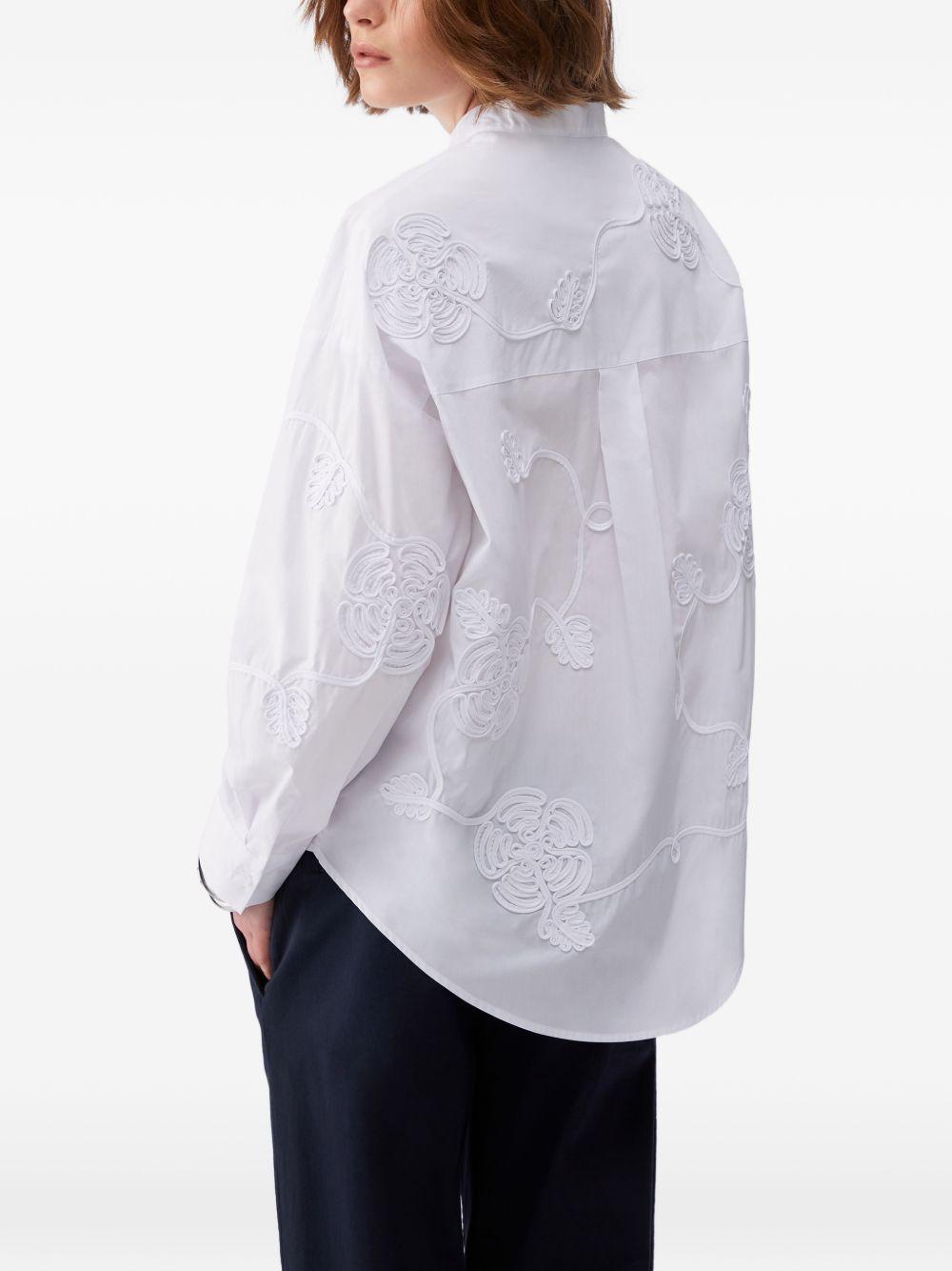 LIUJO Camicia bianca con colletto alla coreana