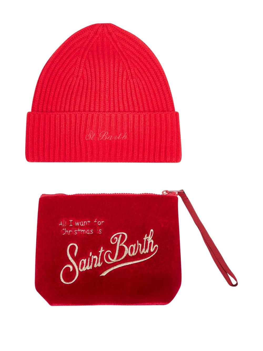 MC2 SAINT BARTH Christmas set con clutch e cappello