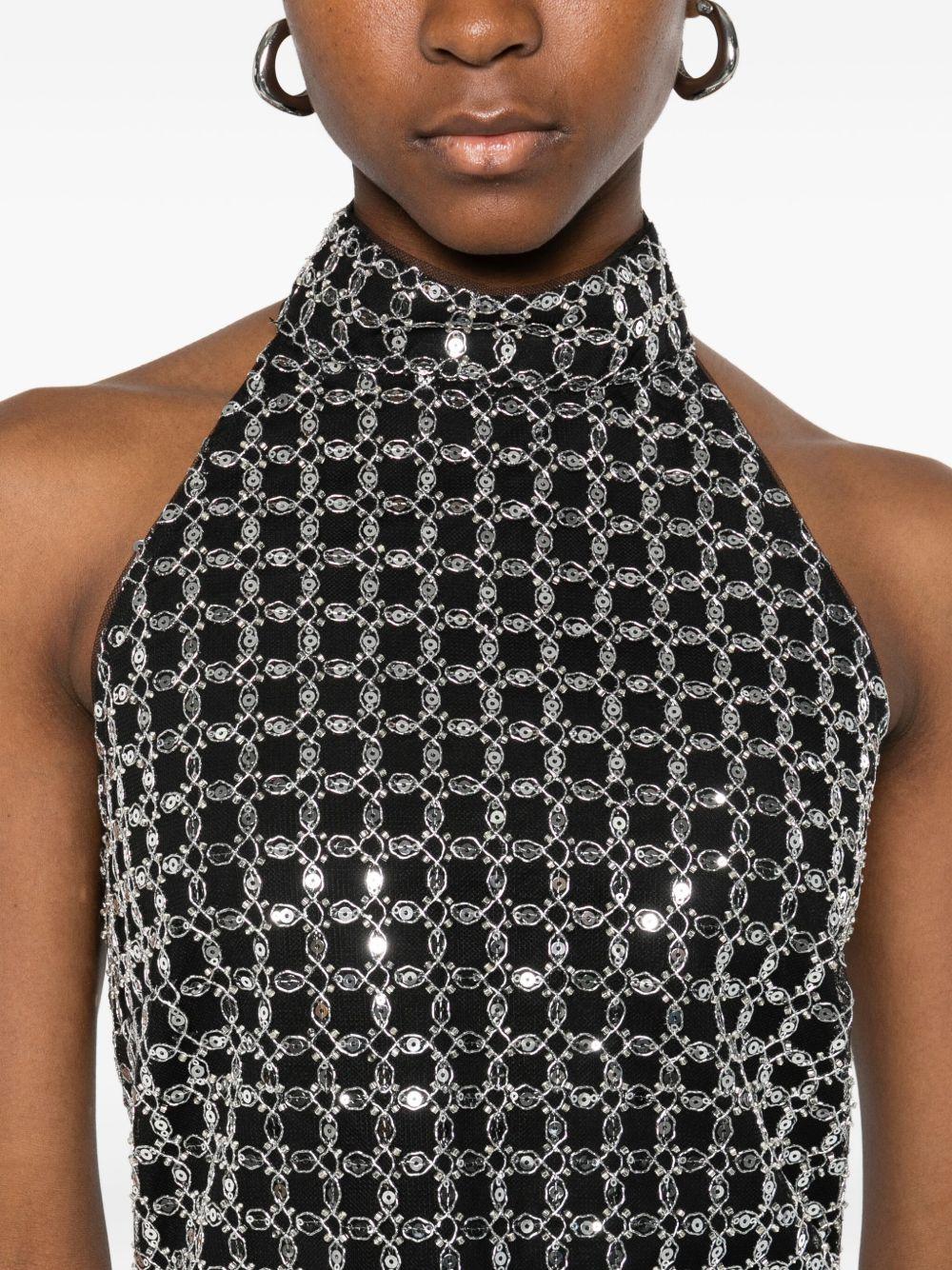 ROTATE Abito con decorazioni metalliche