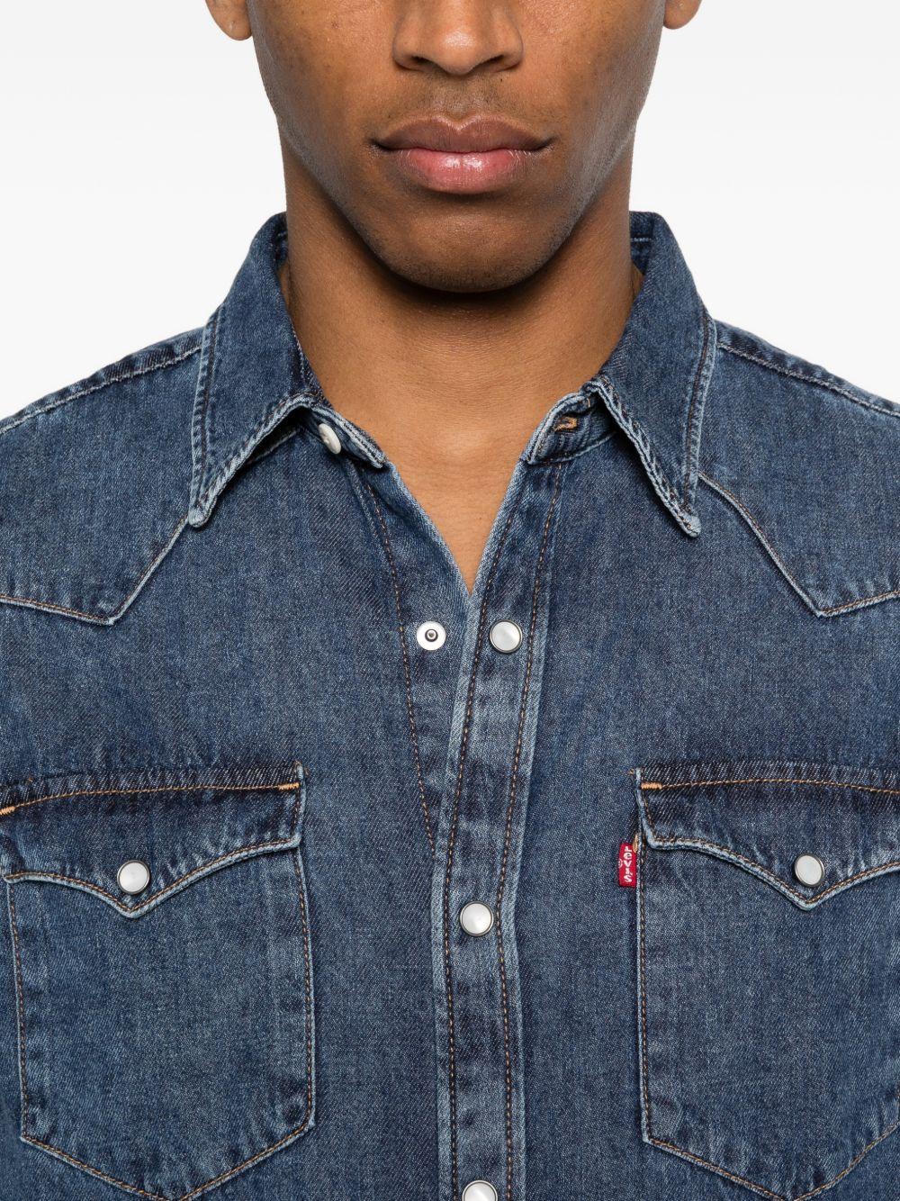 LEVIS Camicia denim blu Barstow Western