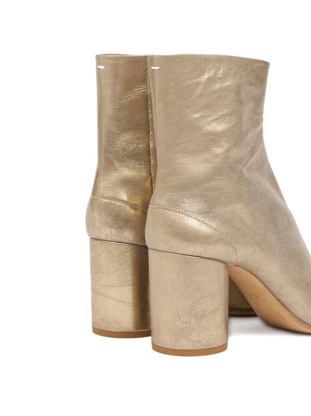 MAISON MARGIELA Stivaletti dorati Tabi