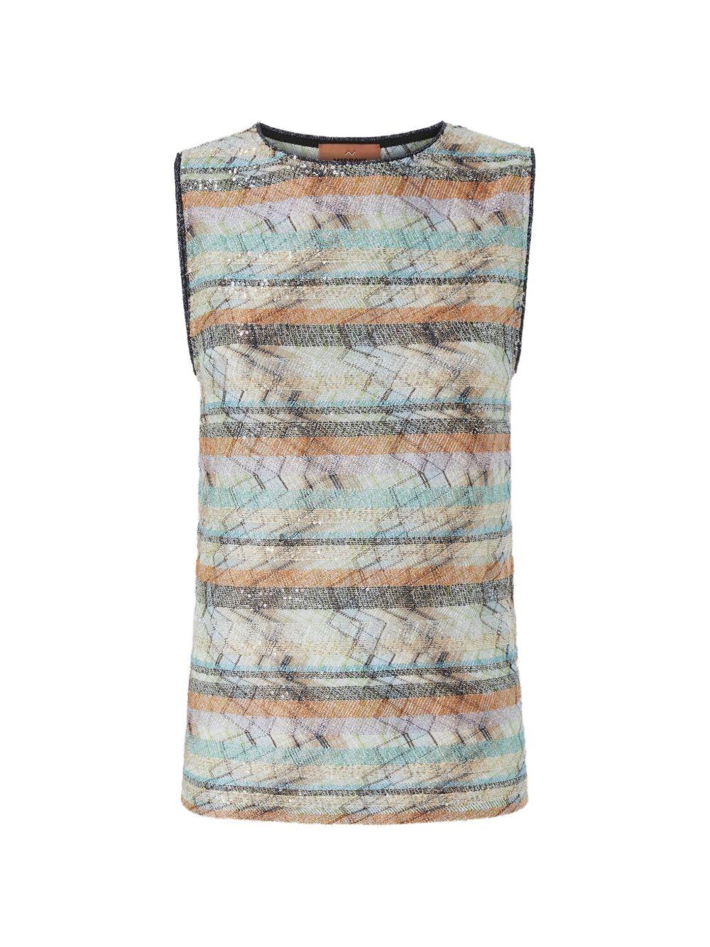 MISSONI Top a righe multicolore
