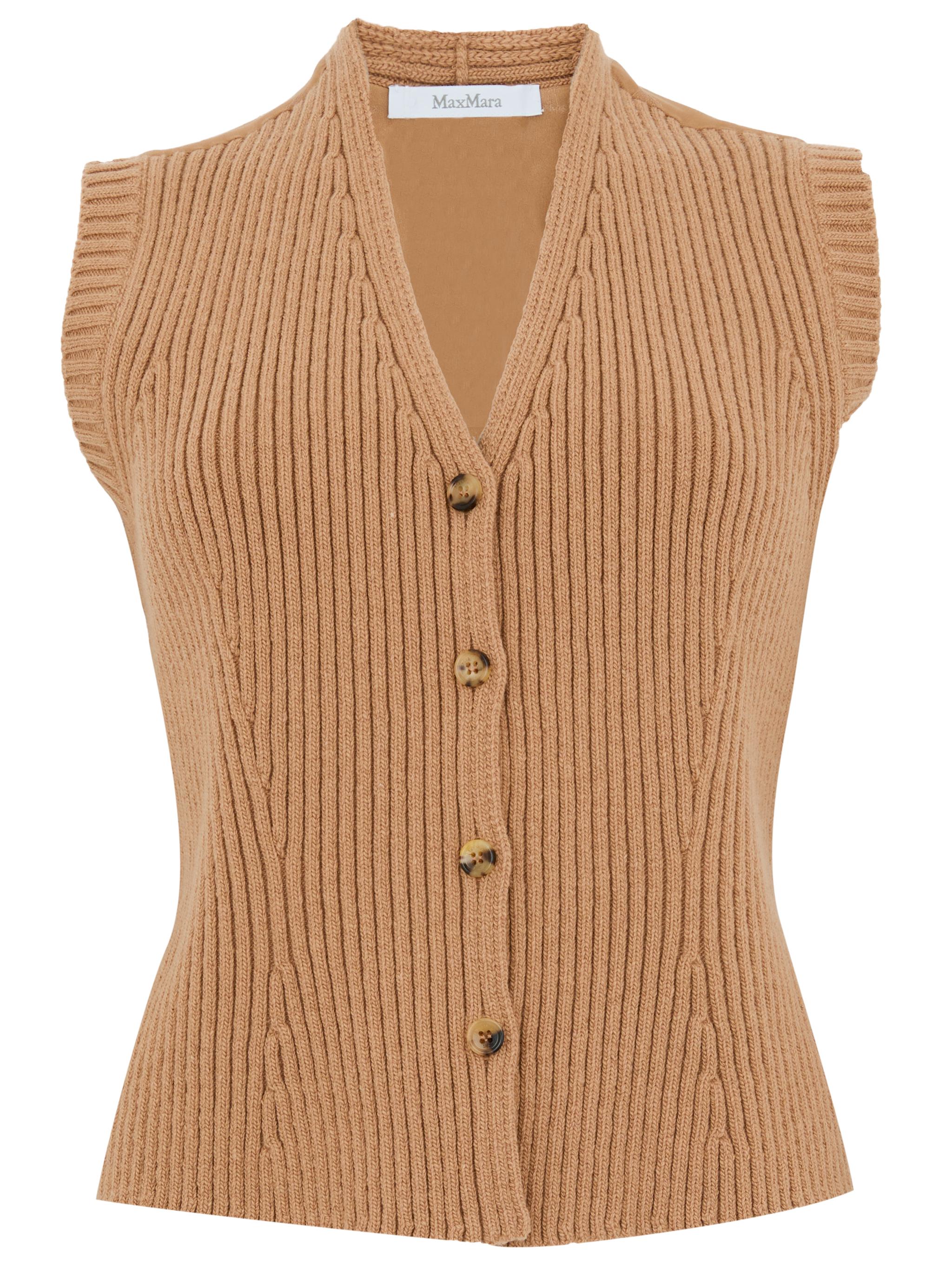 MAX MARA Gilet in maglia 'Madre'