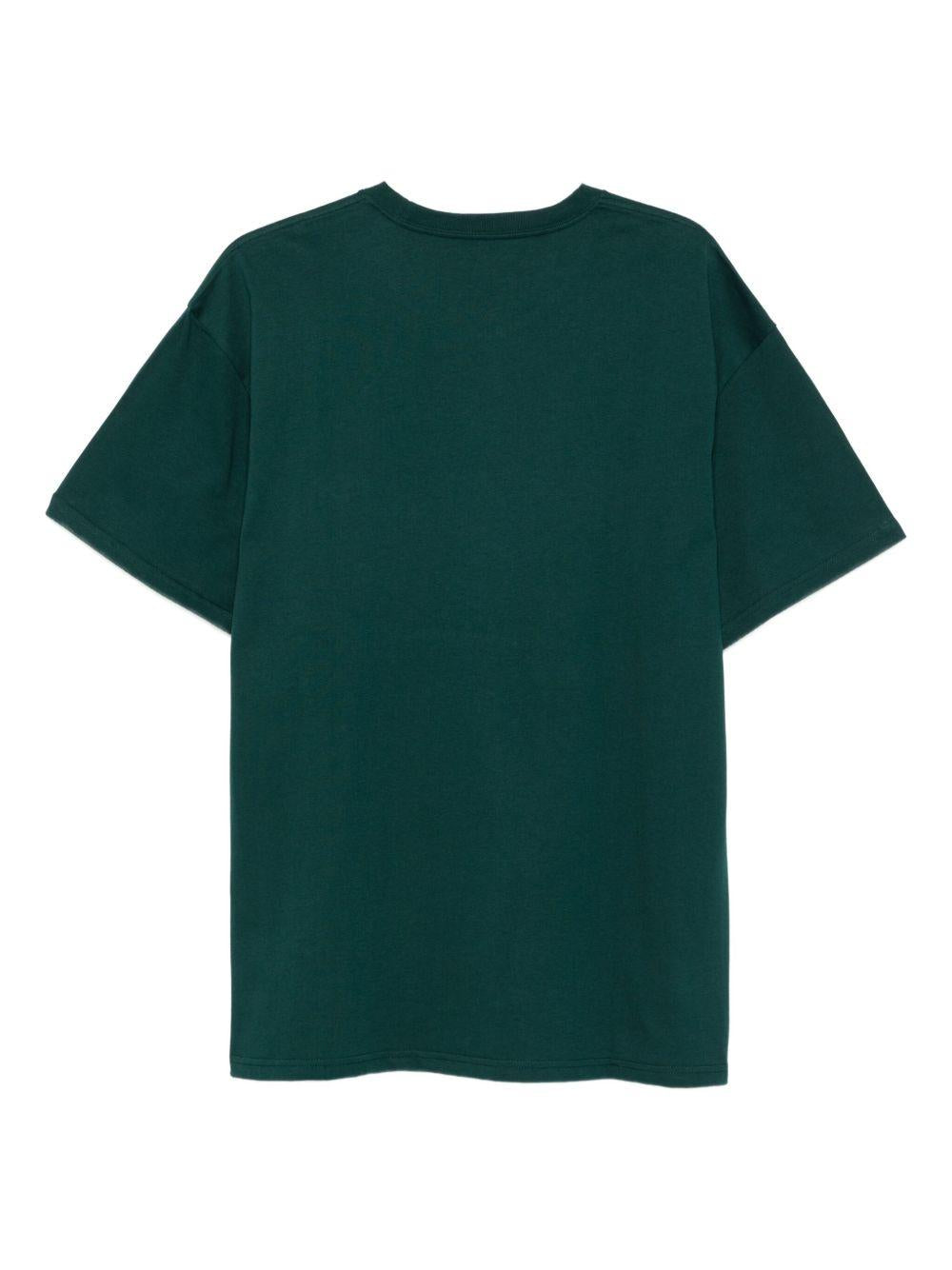 CARHARTT WIP T-shirt in cotone verde con logo
