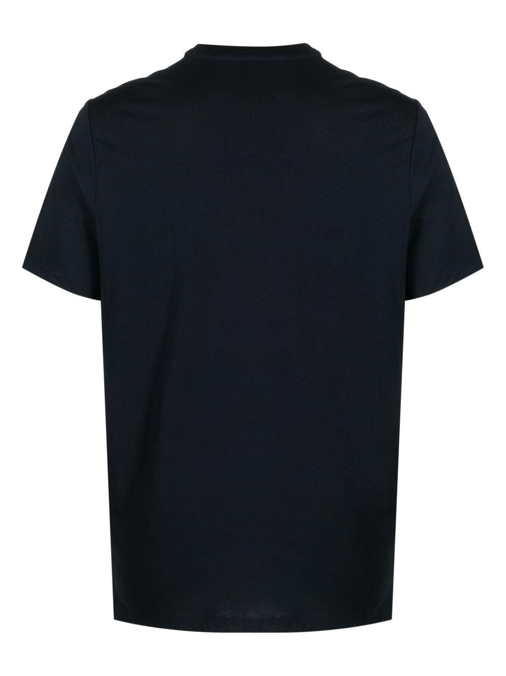 MAJESTIC FILATURES T-shirt girocollo blu navy