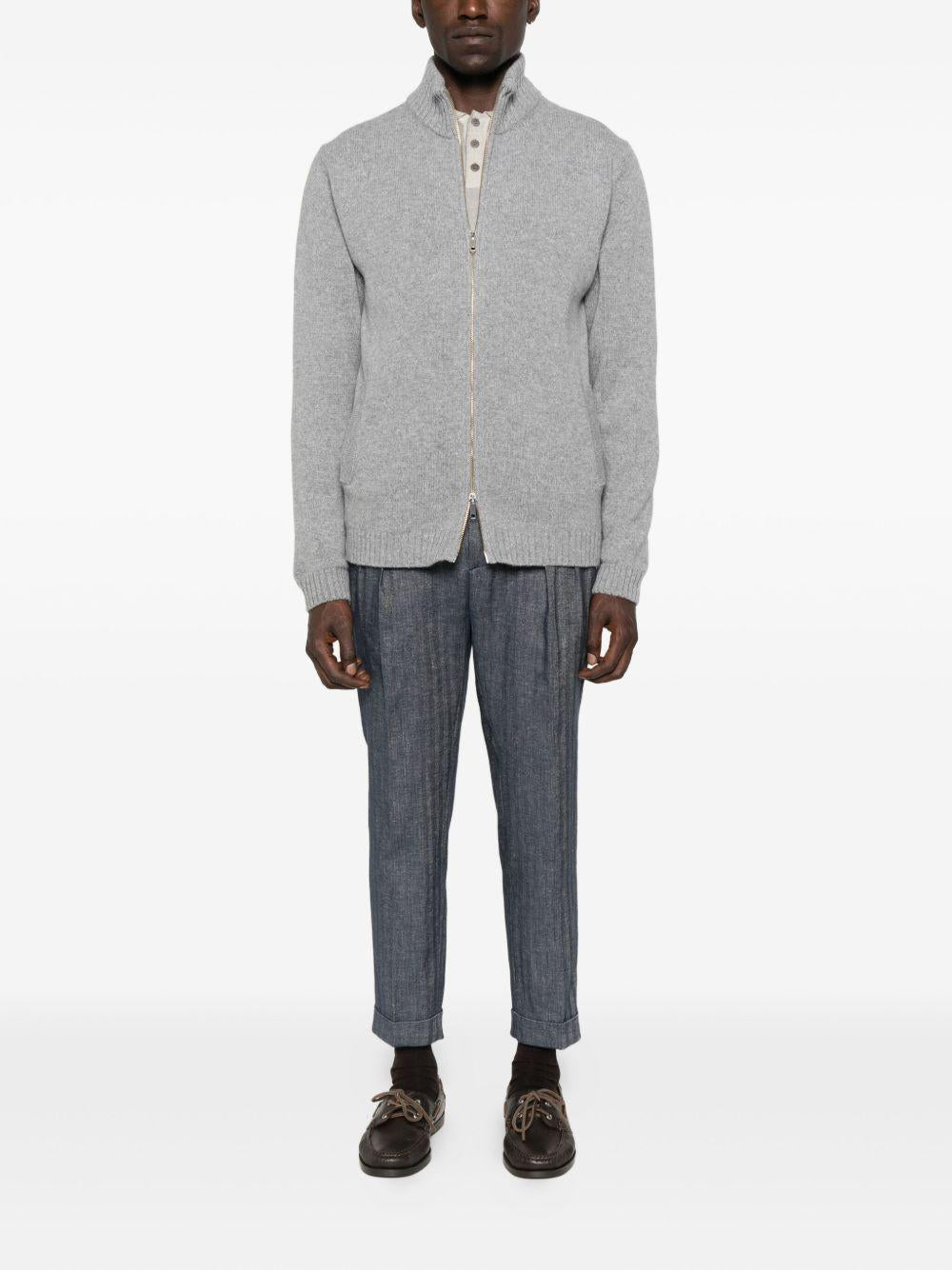 DANIELE FIESOLI Maglia grigia con zip