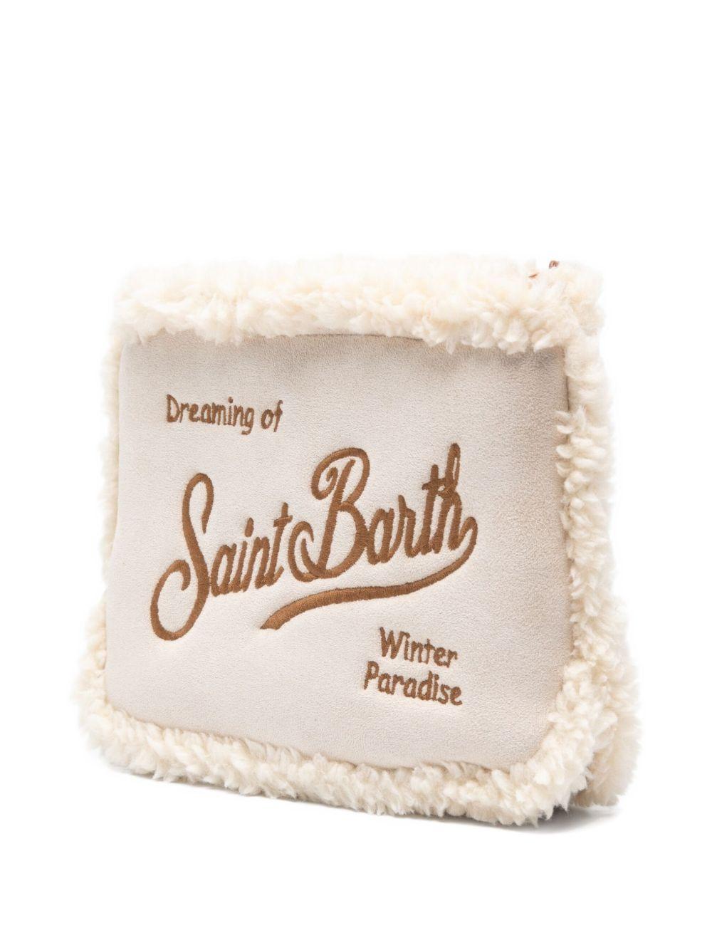 MC2 SAINT BARTH Pochette Aline Shearling beige