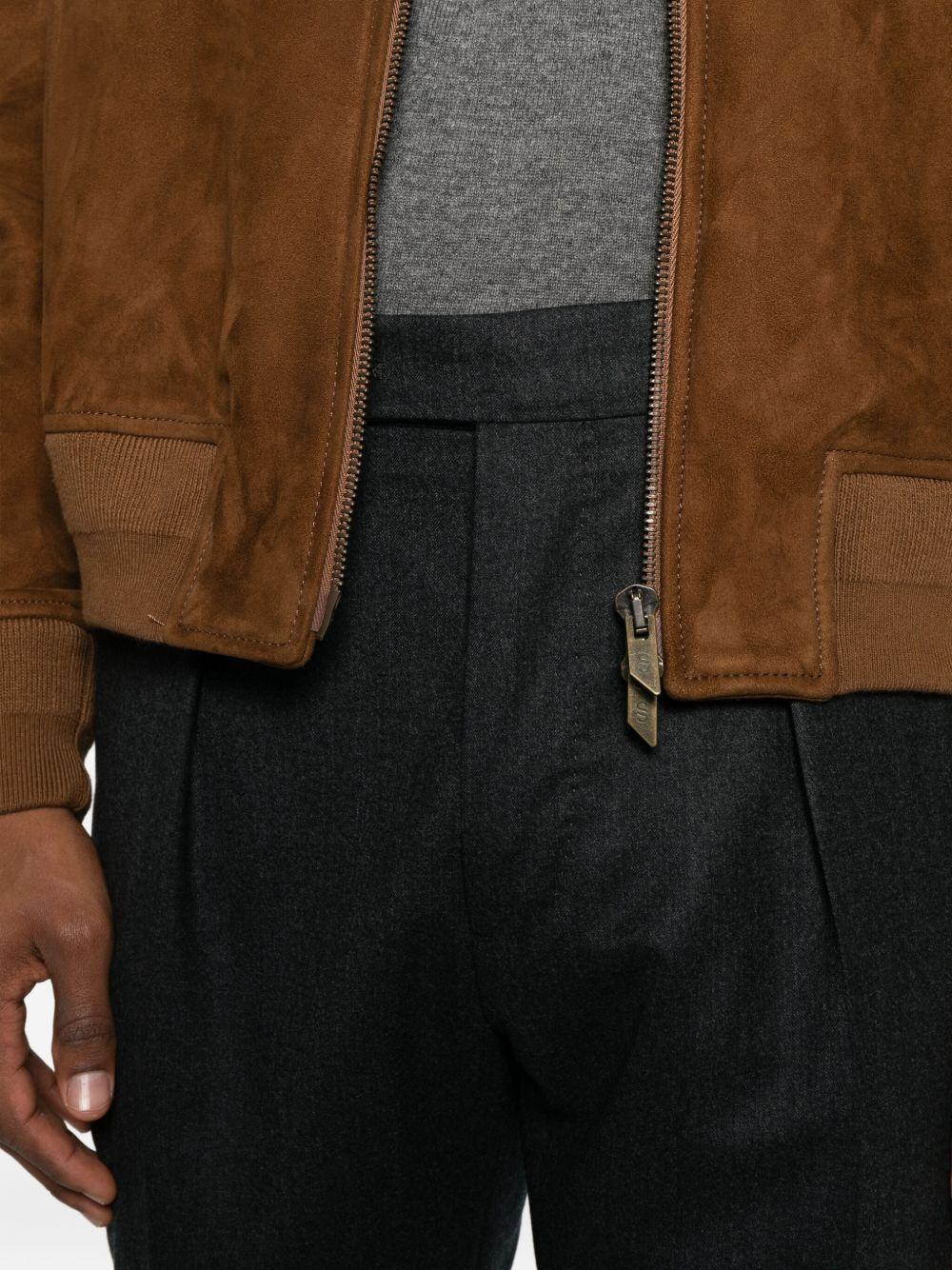 BERWICH Pantaloni in lana vergine grigio scuro